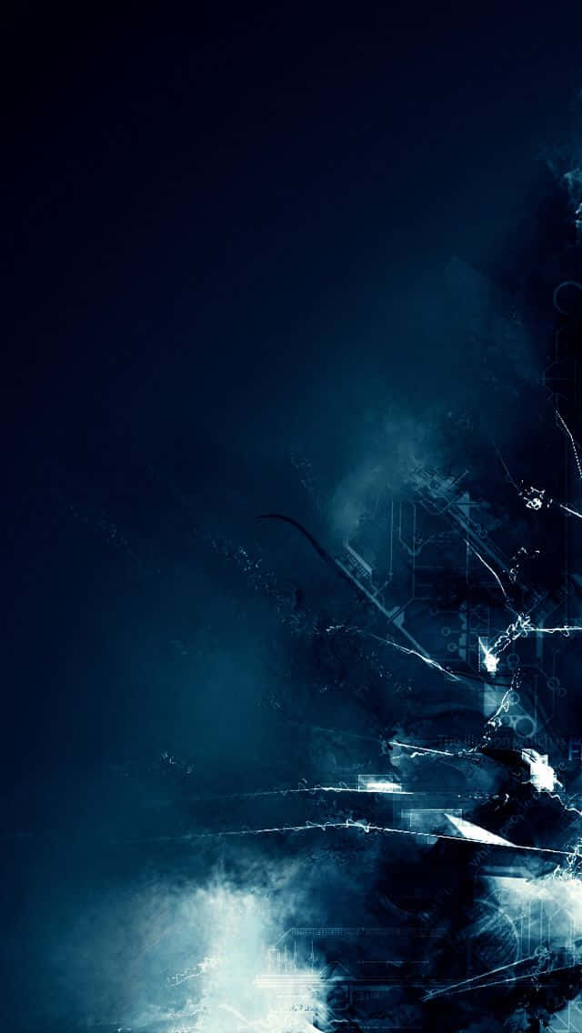 Upgrade Your Smartphone Collection With A Sleek Black And Blue Iphone. Background