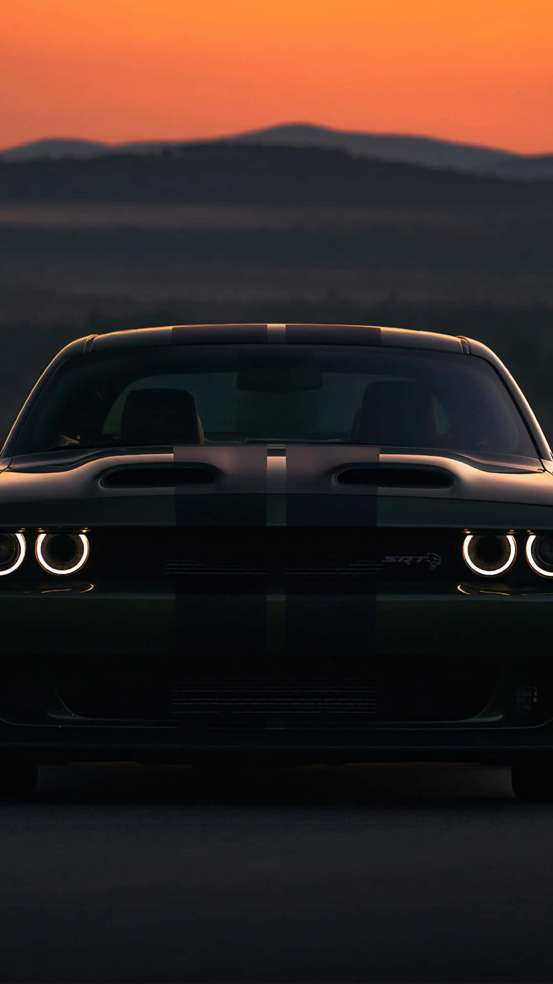 Upgrade Your Technology With A Hellcat Iphone Background