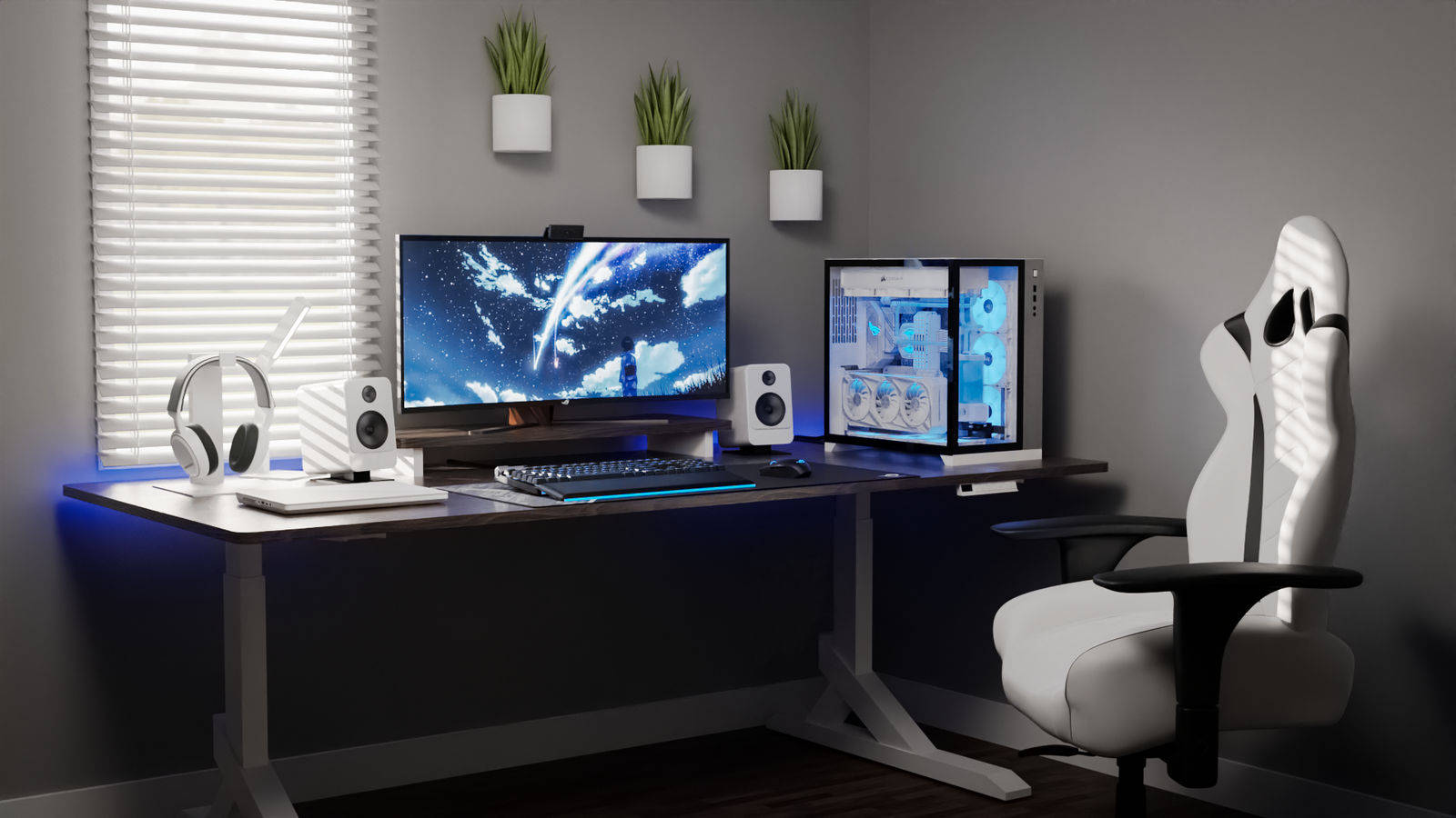 Upgrade Your Workstation With The Stylish White Pc Background