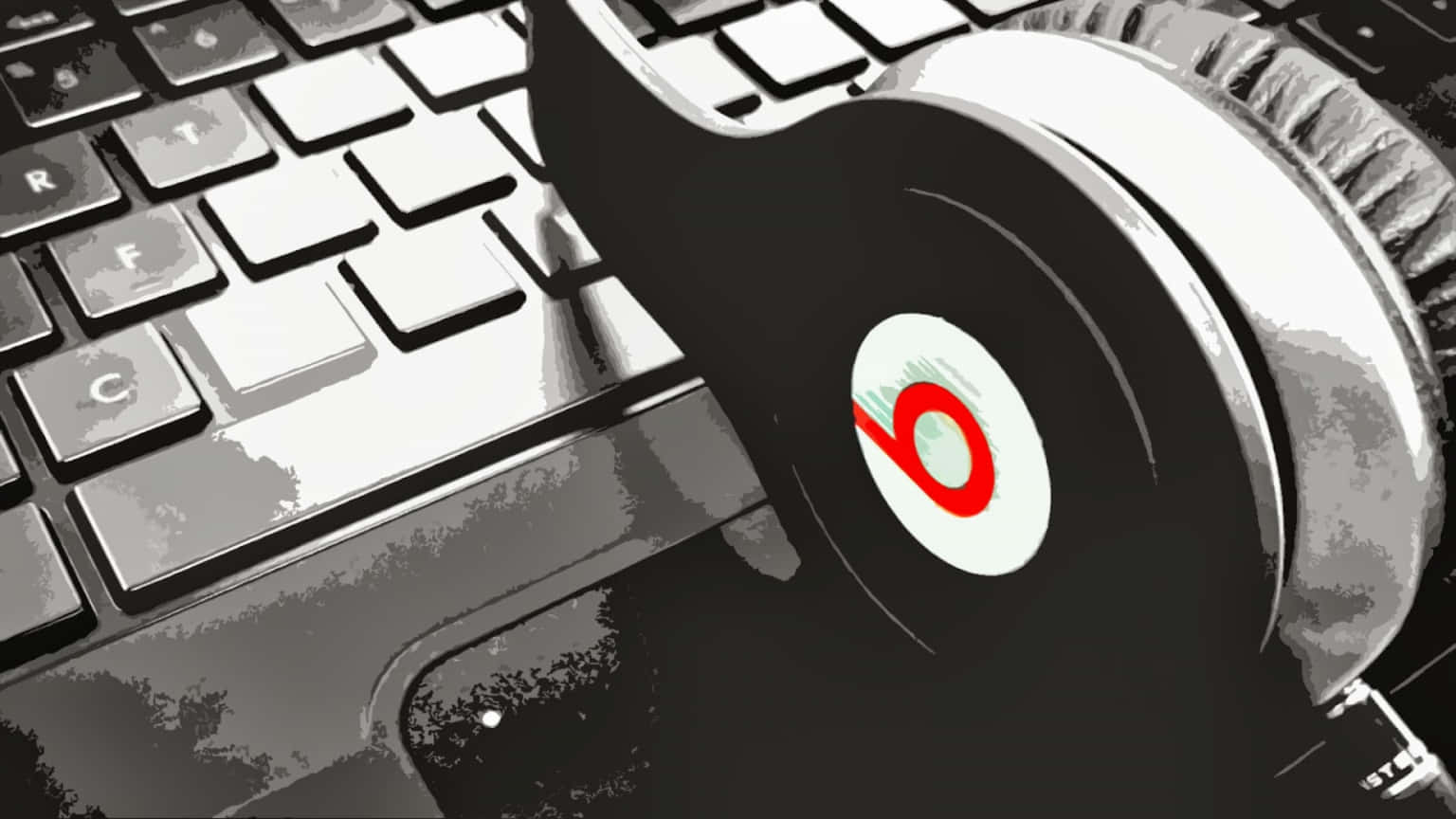Upgrading Your Tech With Stylish Headphones And Laptop Background