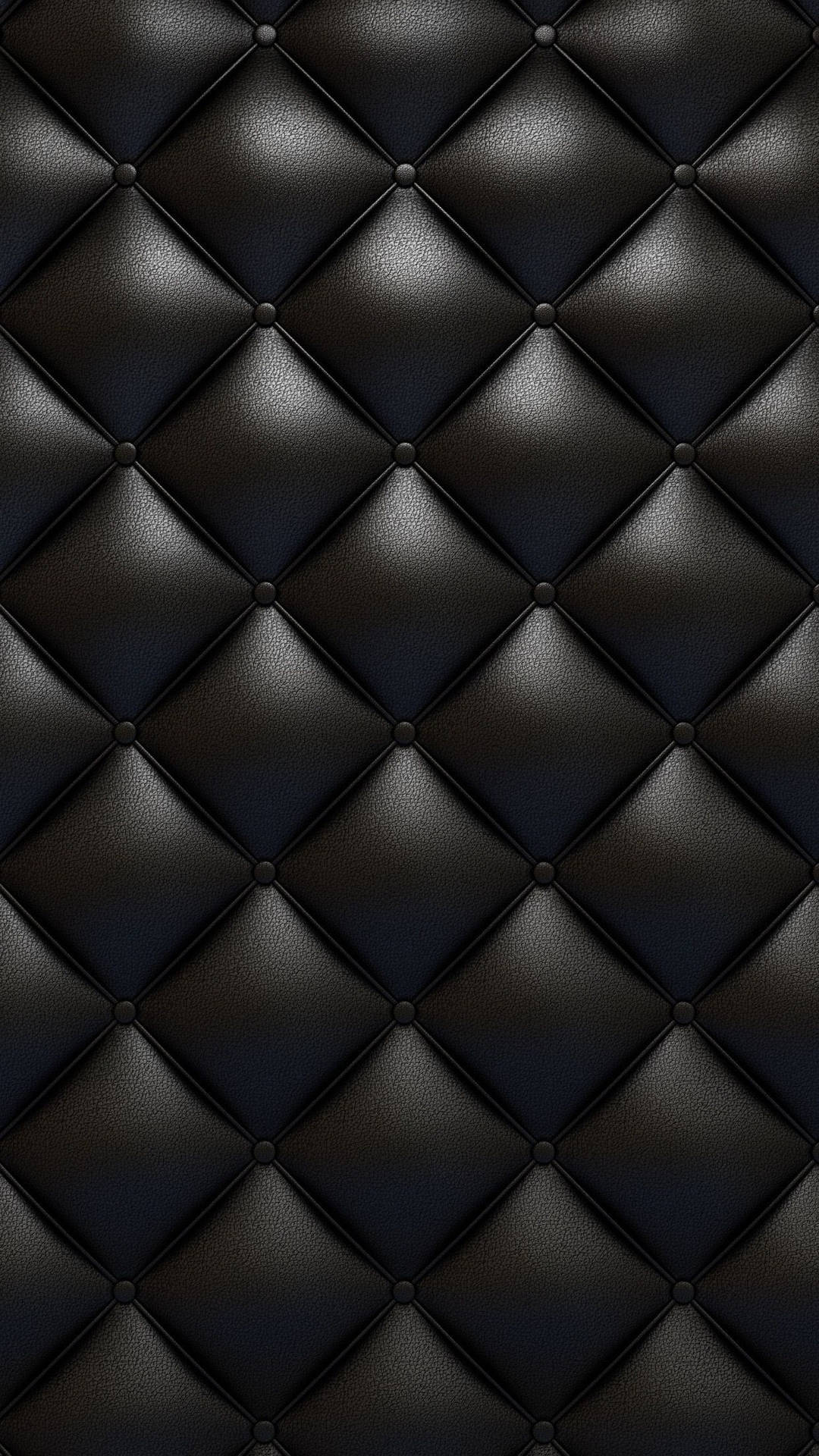 Upholstery In Black Leather Iphone Background