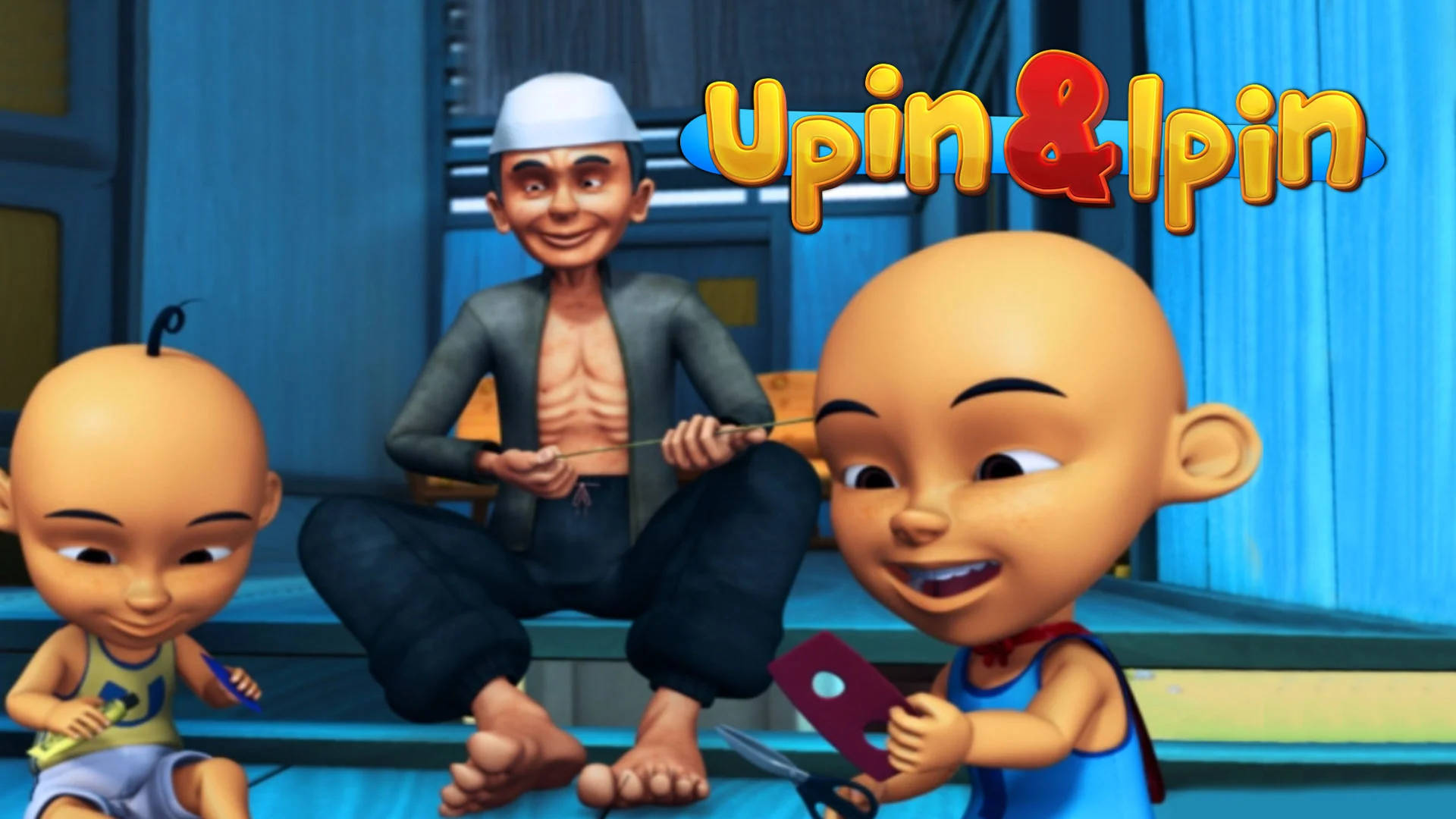 Upin, Ipin, And Tok Dalang