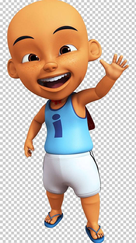 Upin Ipin Transparent Individual Portrait Background