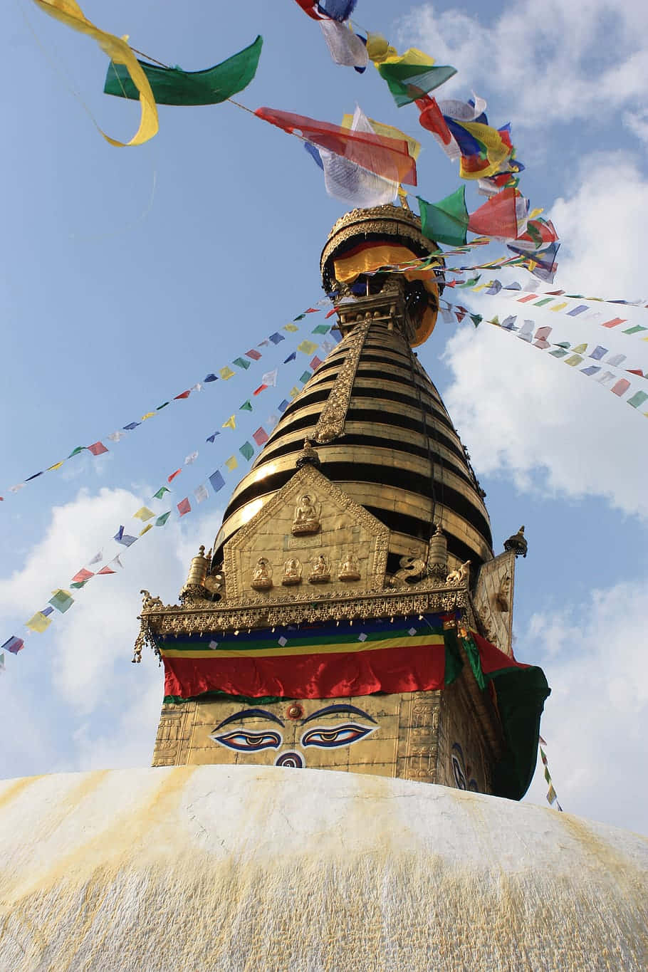 Upper-half Of The Boudhanath Stupa