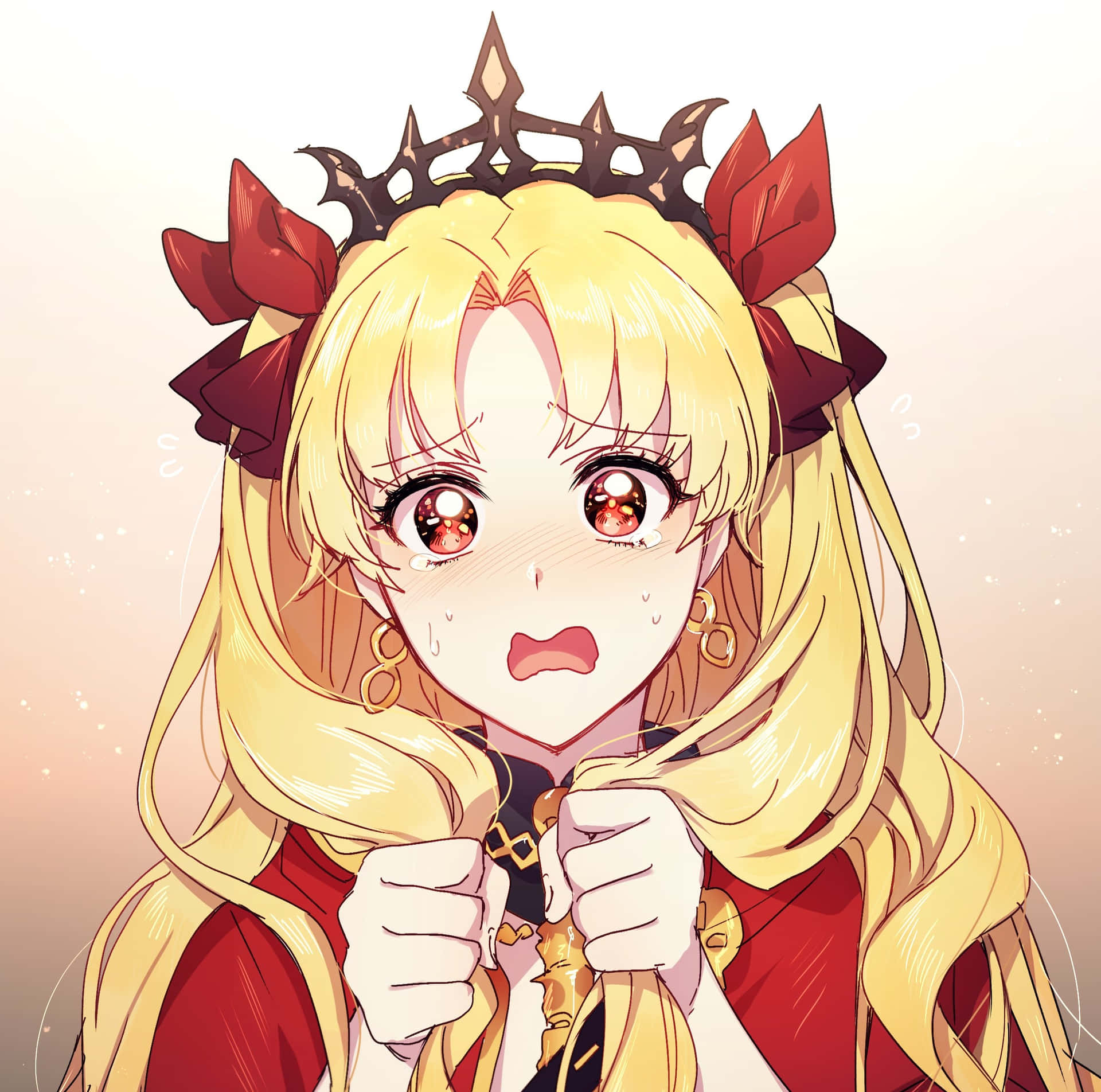 Upset Anime Princess Tears