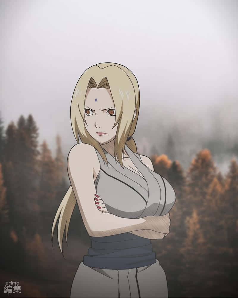 Upset Tsunade Iphone Background