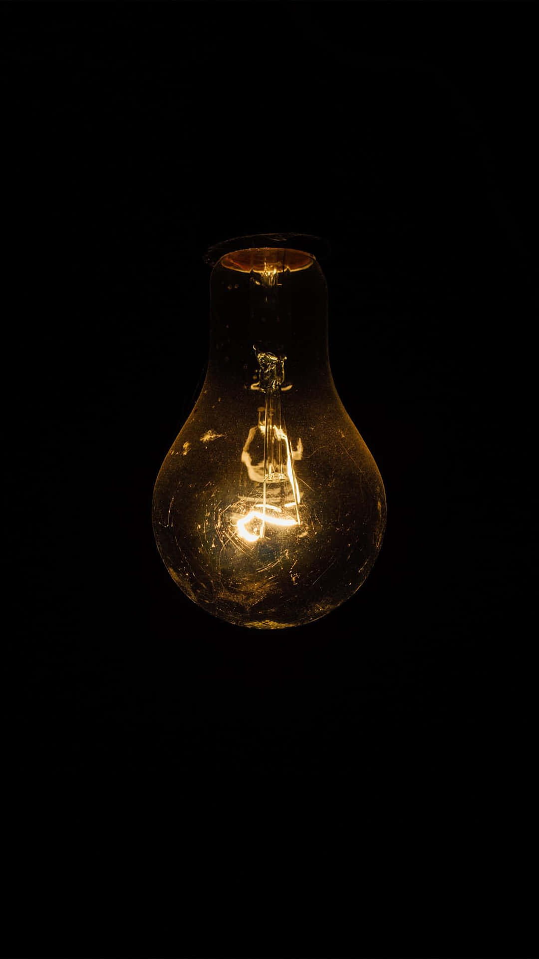 Upside Down Incandescent Bulb Background