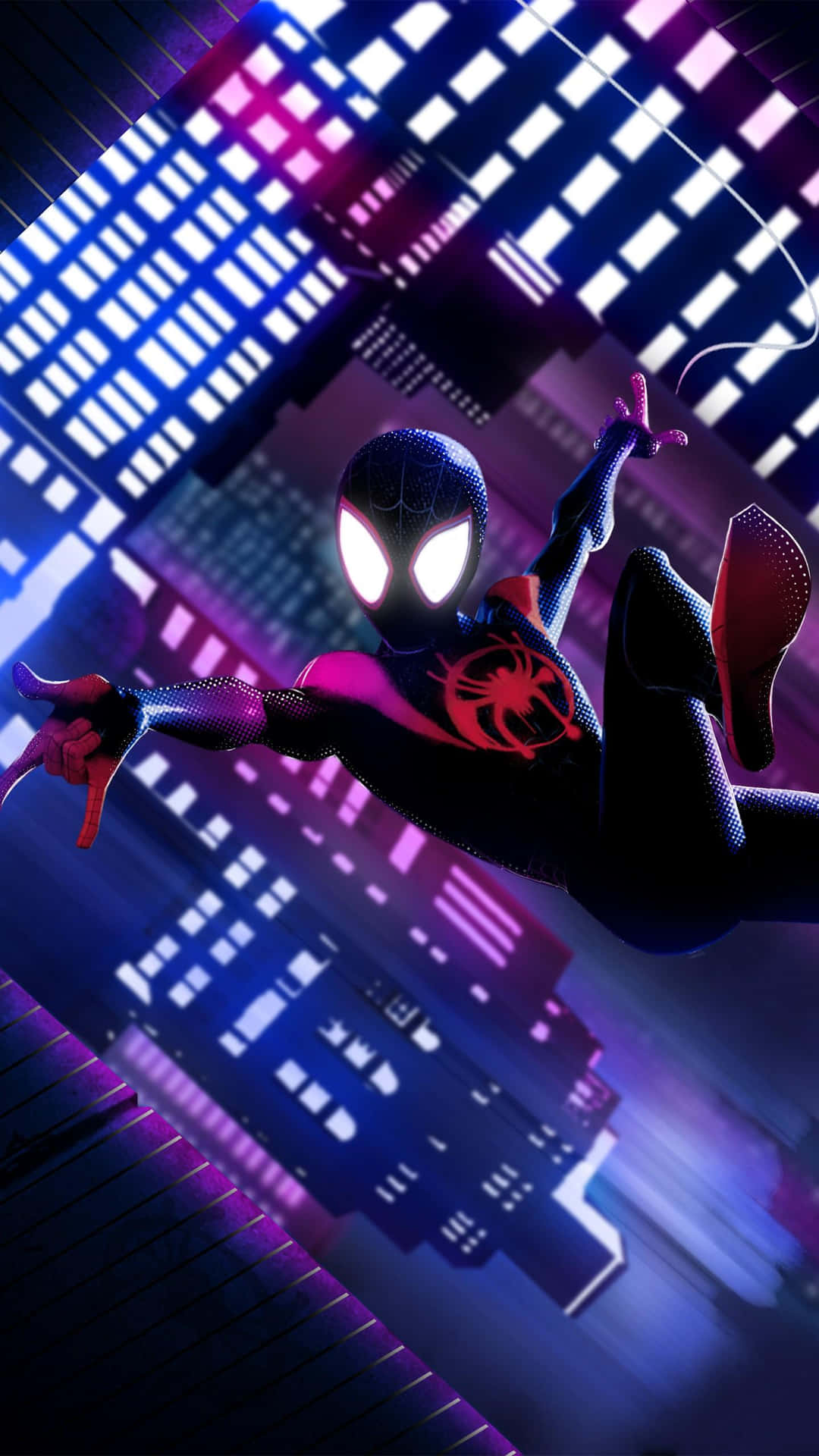 Upside Down Spider Man Miles Morales Iphone Background