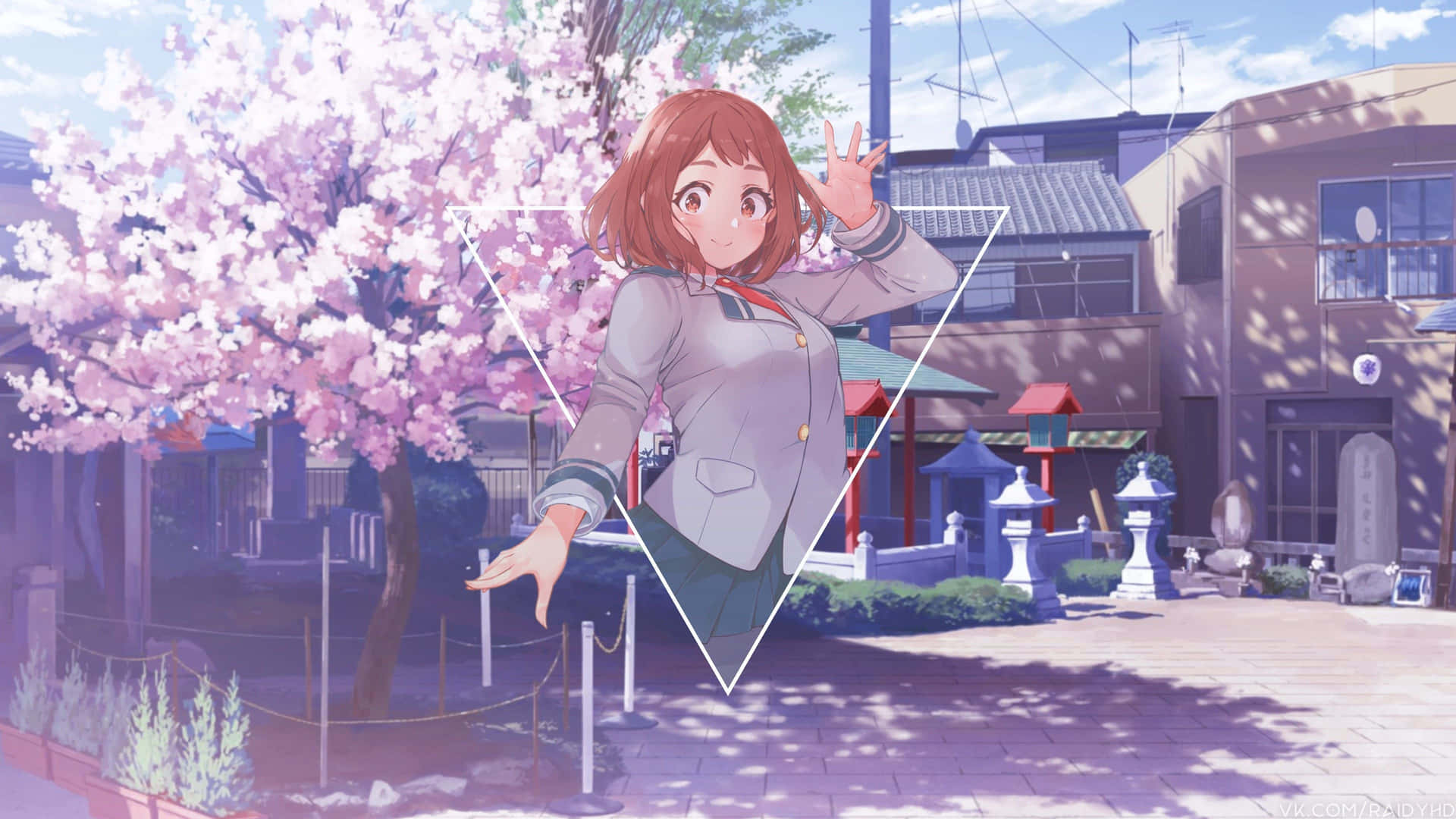 Uraraka Aesthetic Desktop Background