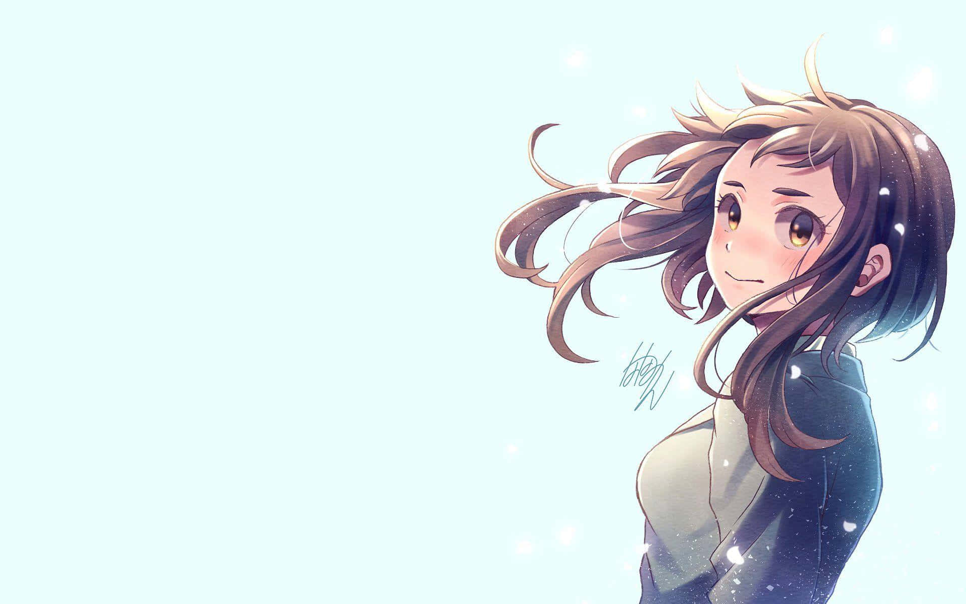 Uraraka Aesthetic Hair Background