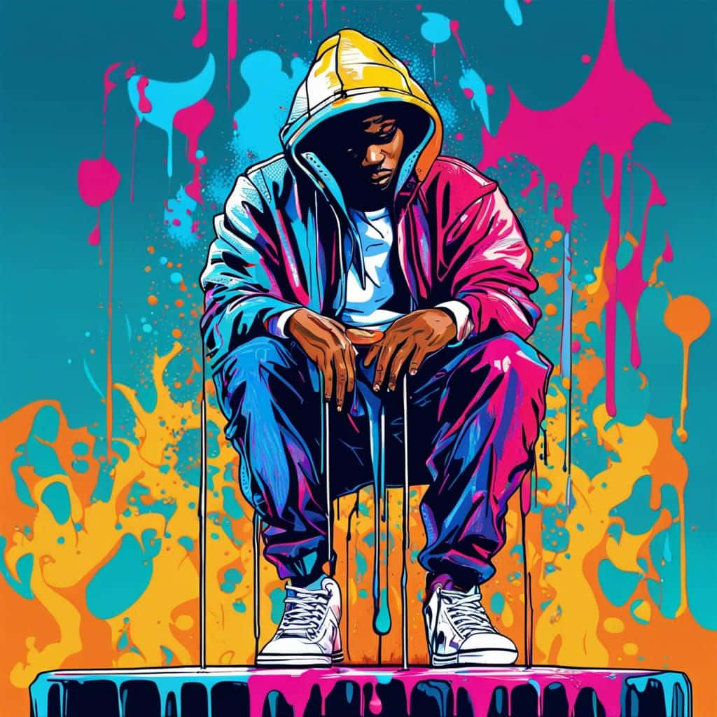 Urban Cool Teenager Art Background