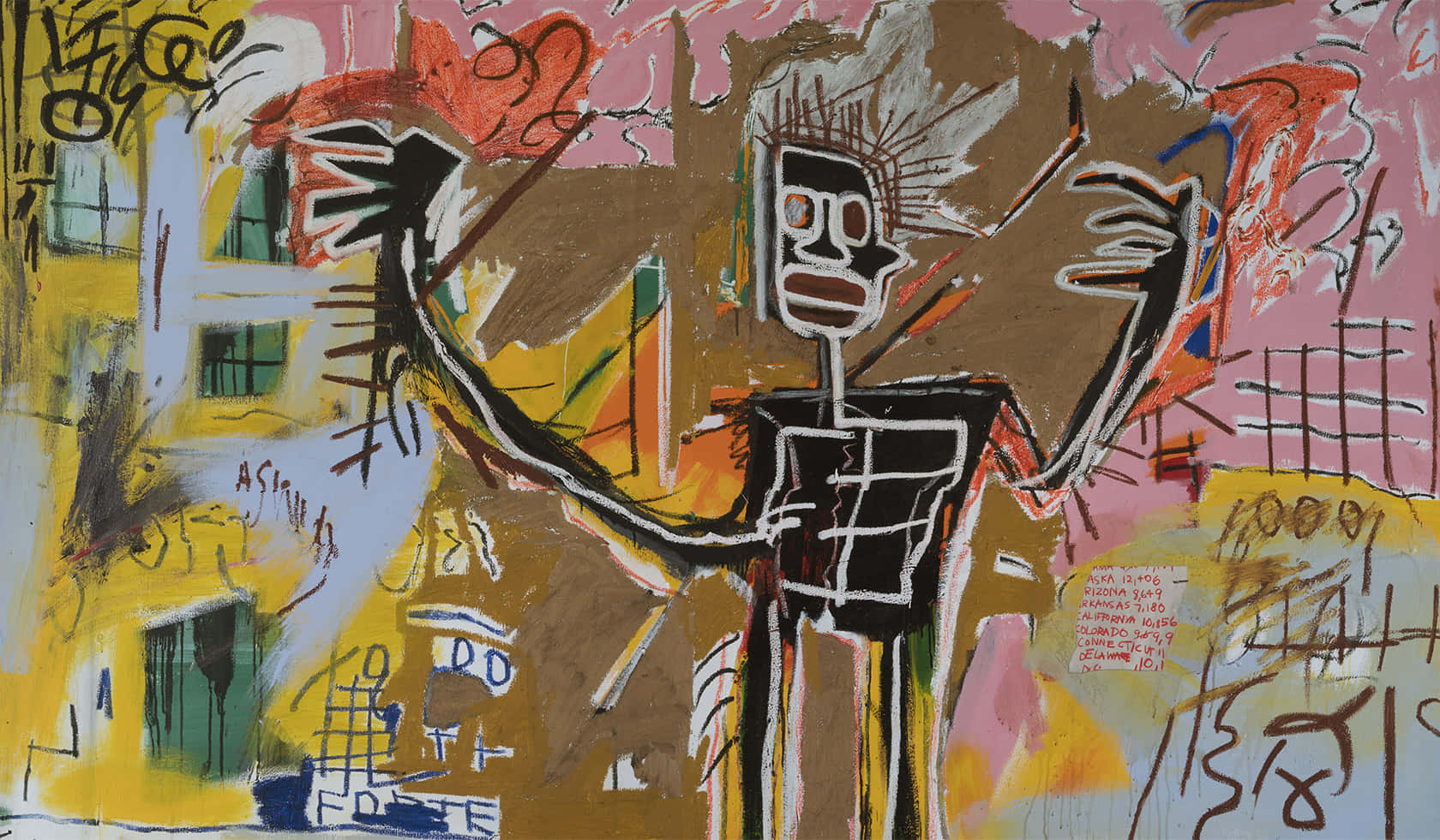 Urban Decay Painting Of Jean Michel Basquiat