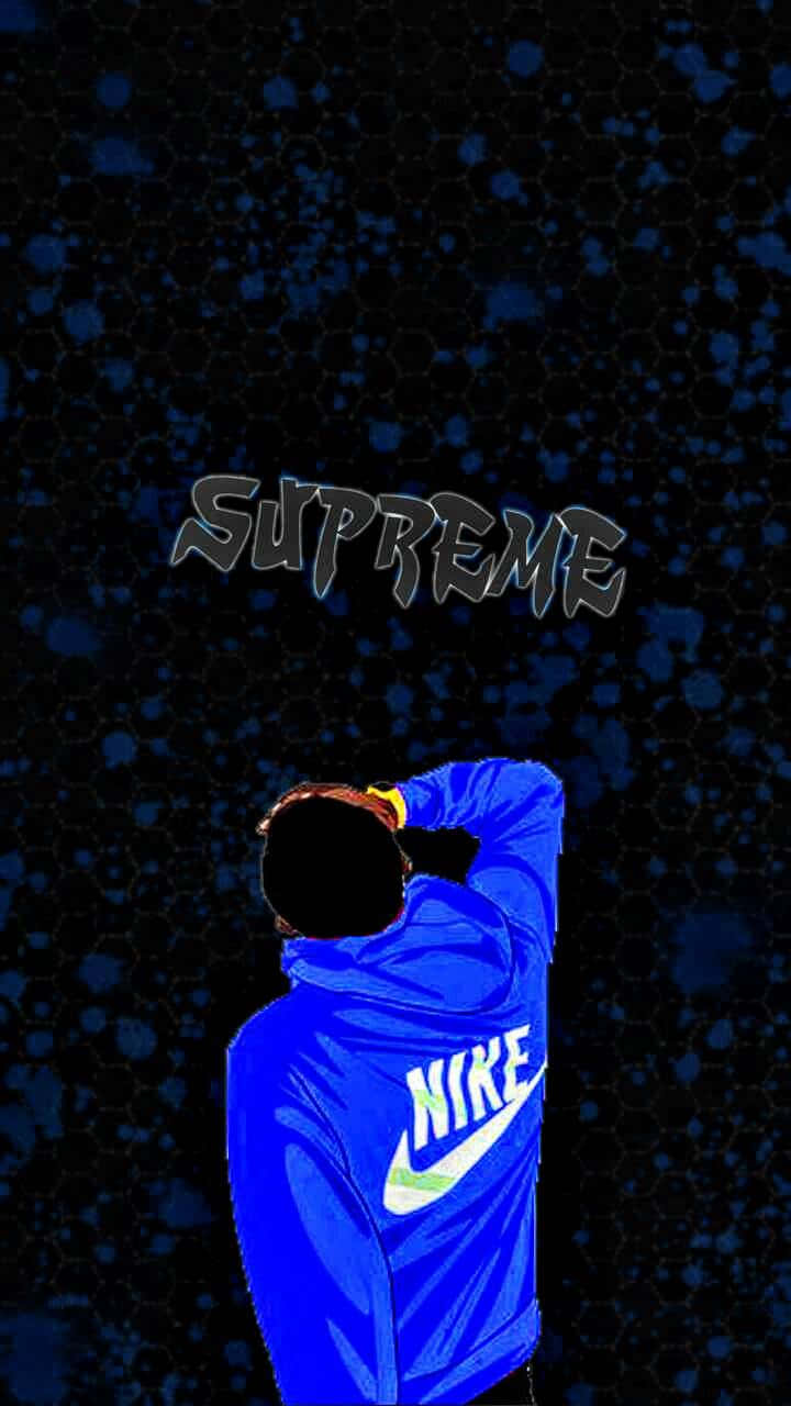 Urban Fashion At Its Finest With The Blue Supreme Collection. Background