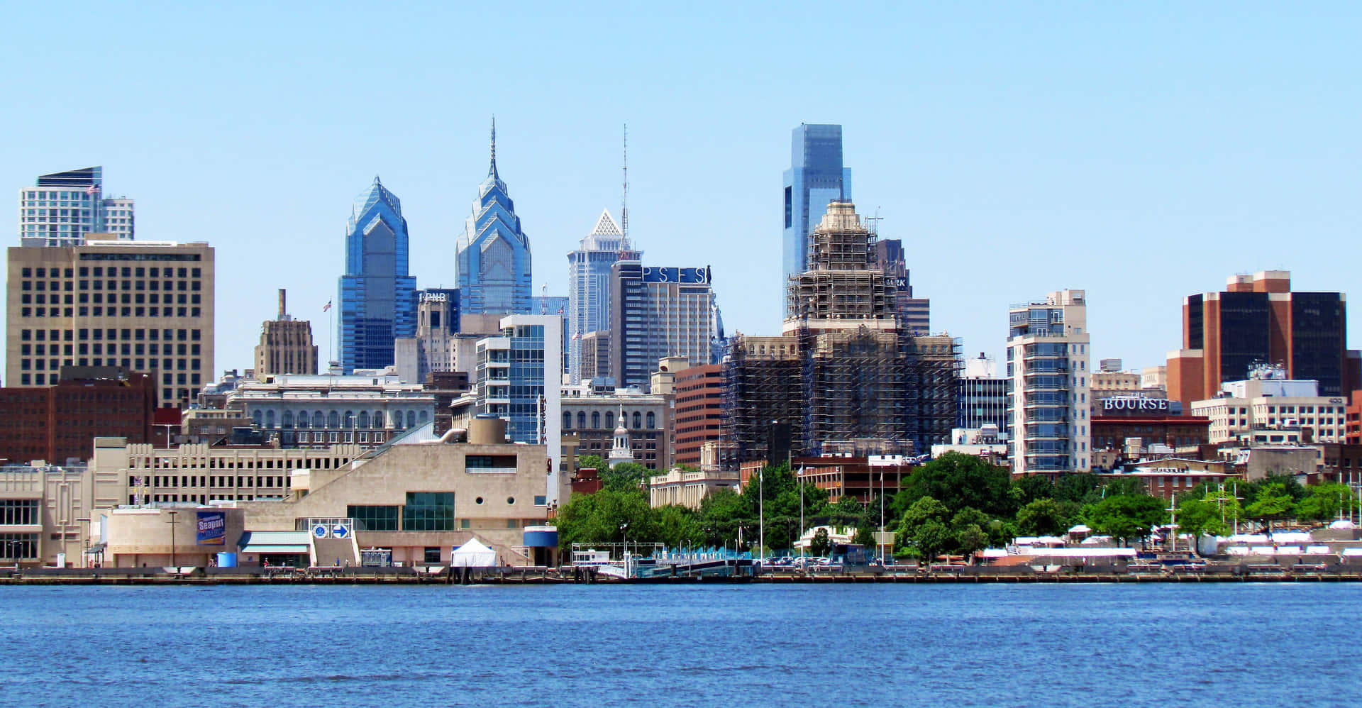 Urban Landscape Of Philadelphia Skyline Background