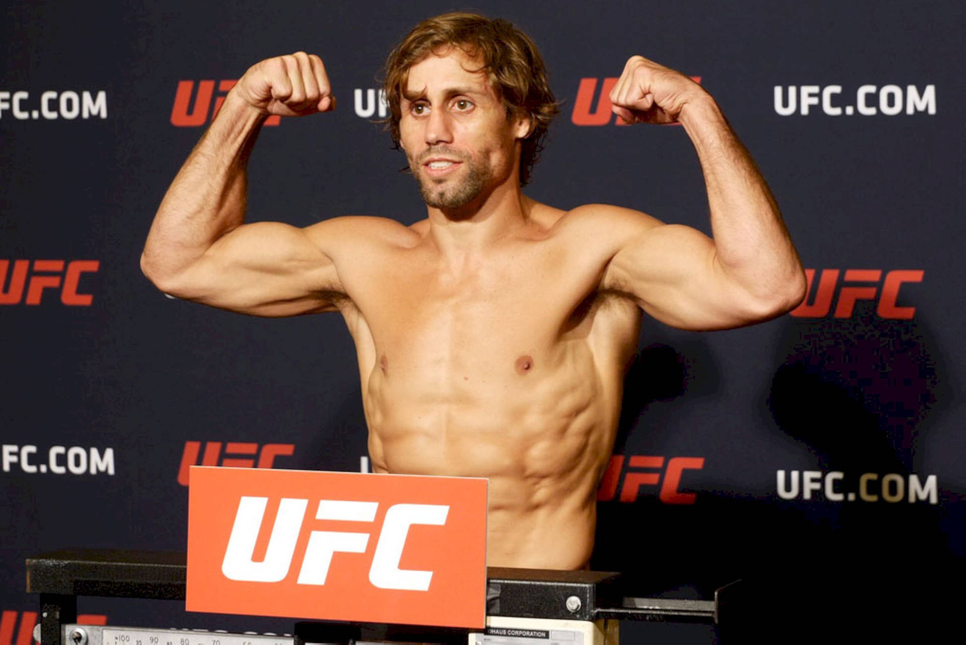 Urijah Faber And Ufc Logo