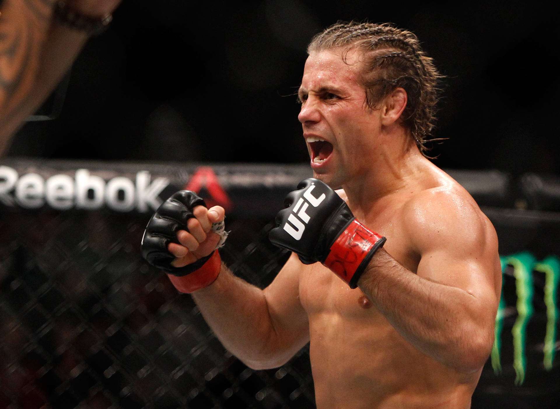 Urijah Faber Clenching His Fists