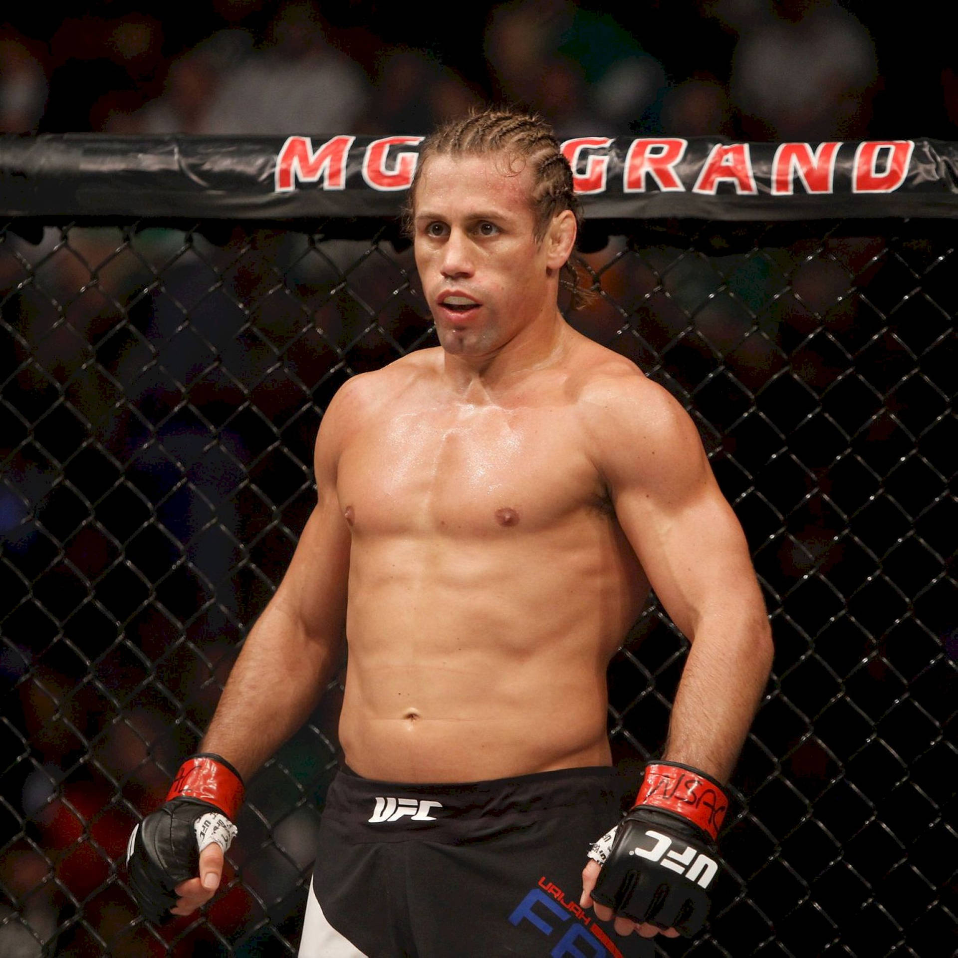 Urijah Faber During A Fight