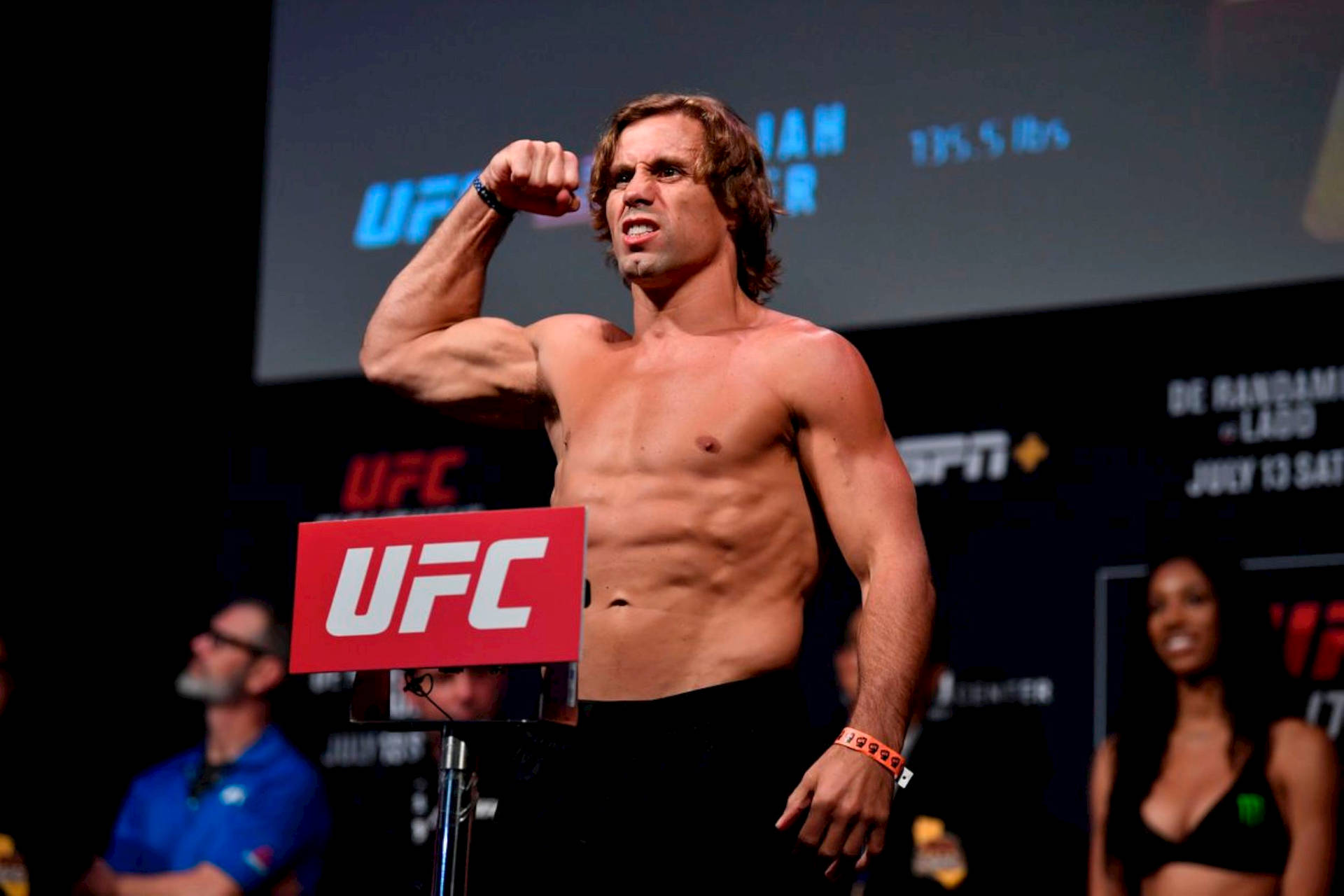 Urijah Faber Flexing Right Arm