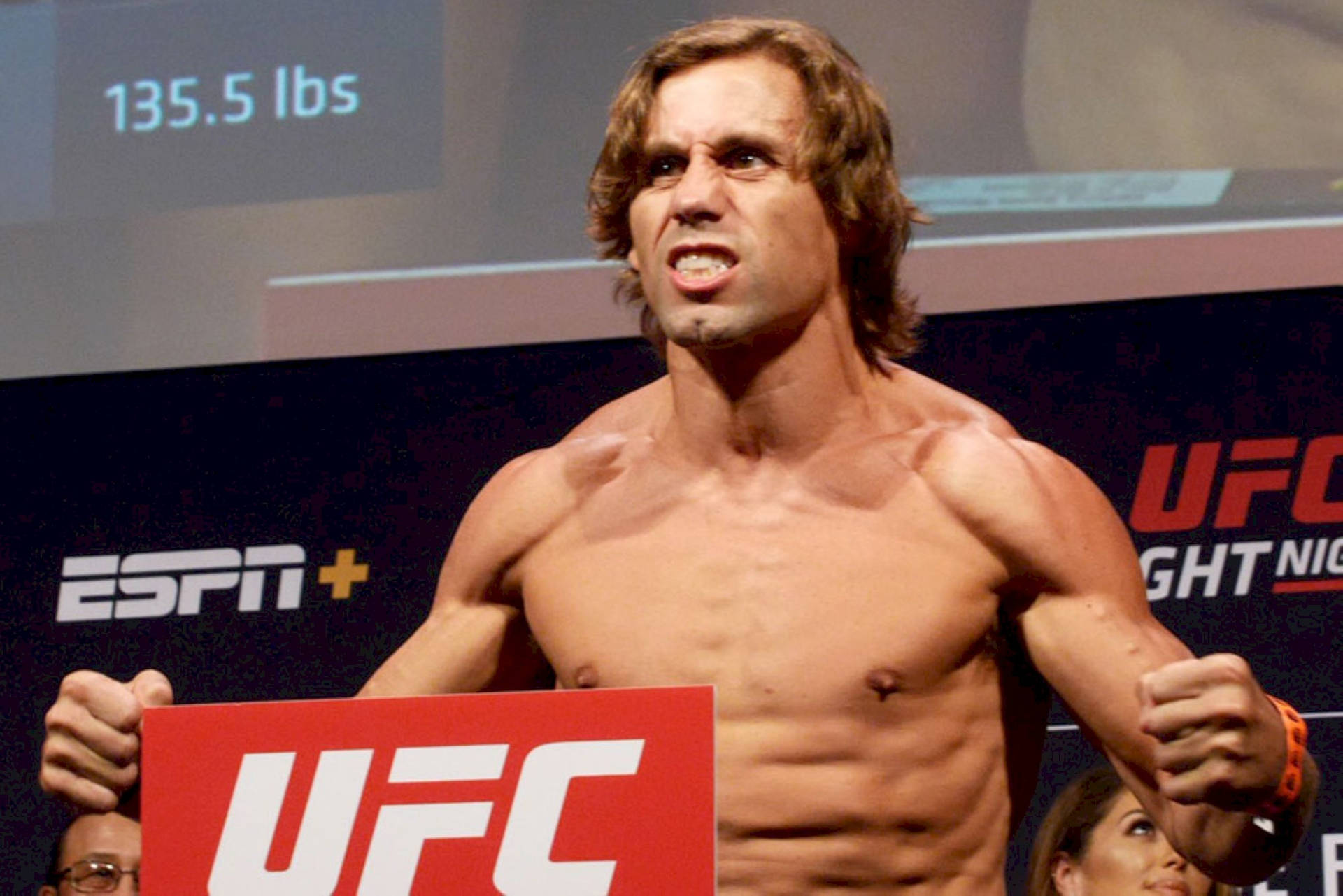 Urijah Faber Gritting His Teeth