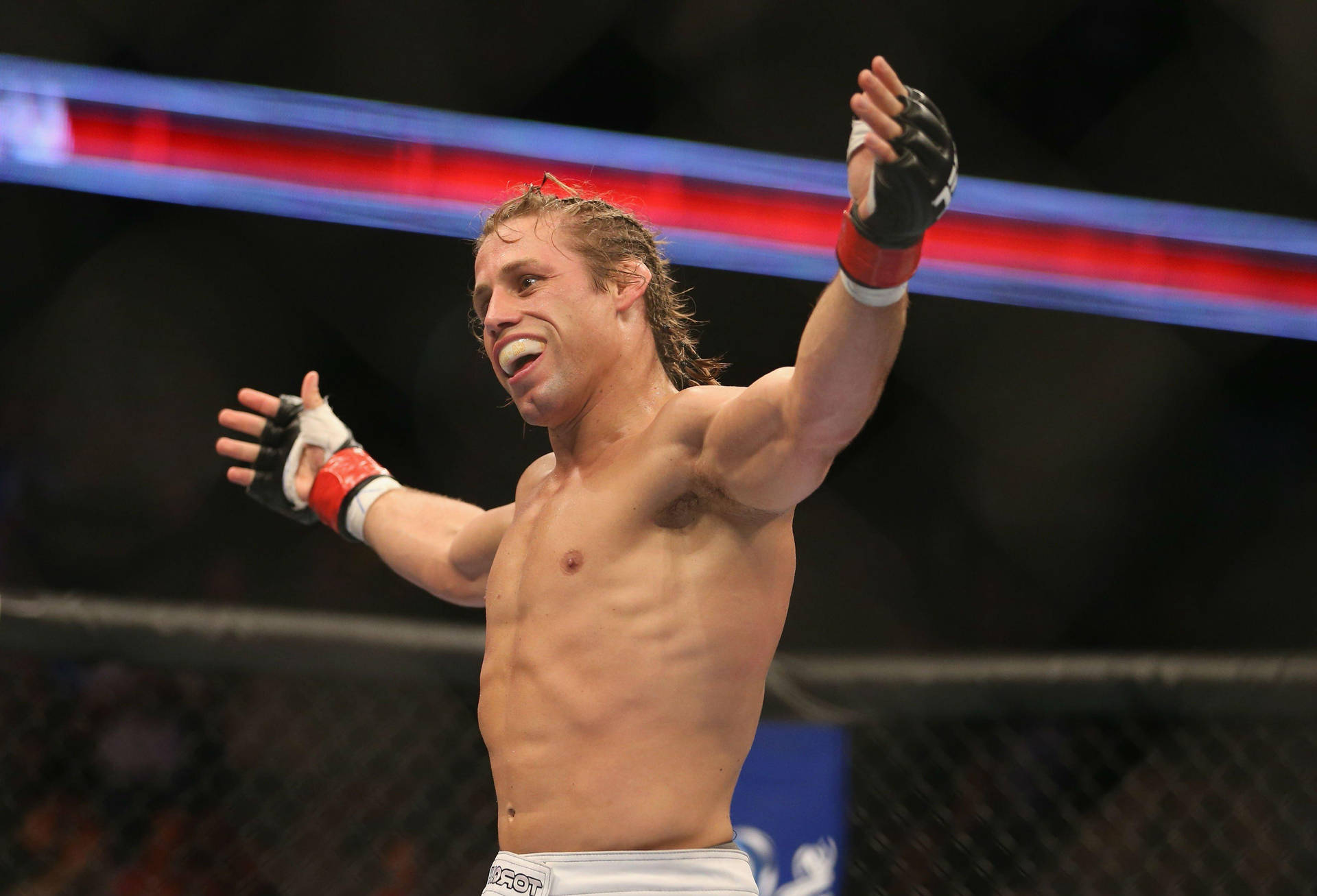 Urijah Faber With Arms Open Wide