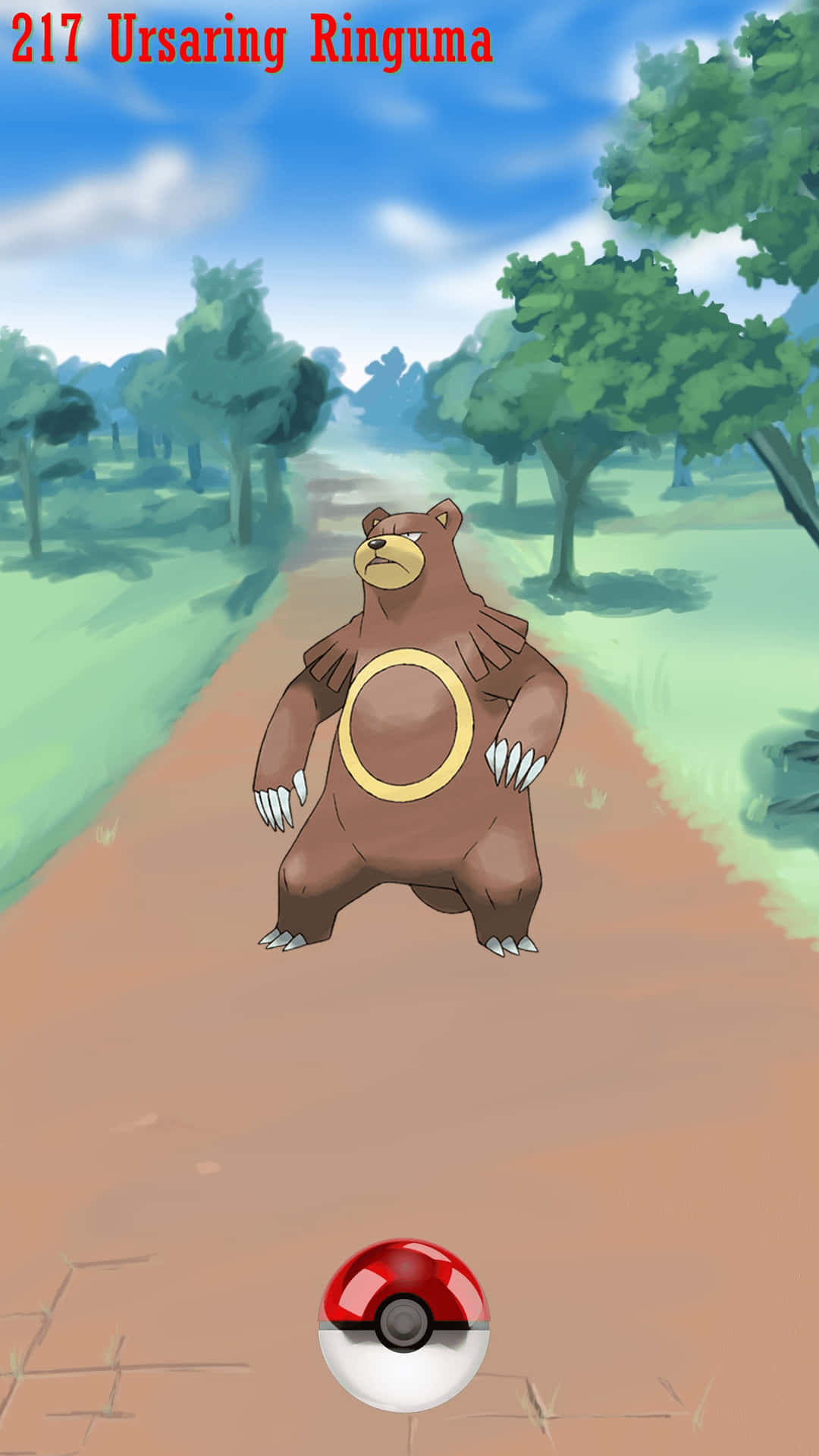 Ursaring And Pokemon Ball