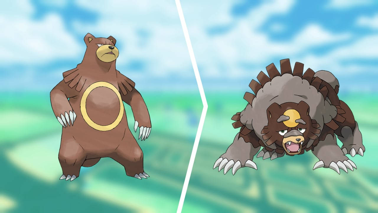 Ursaring And Ursaluna Side By Side Background