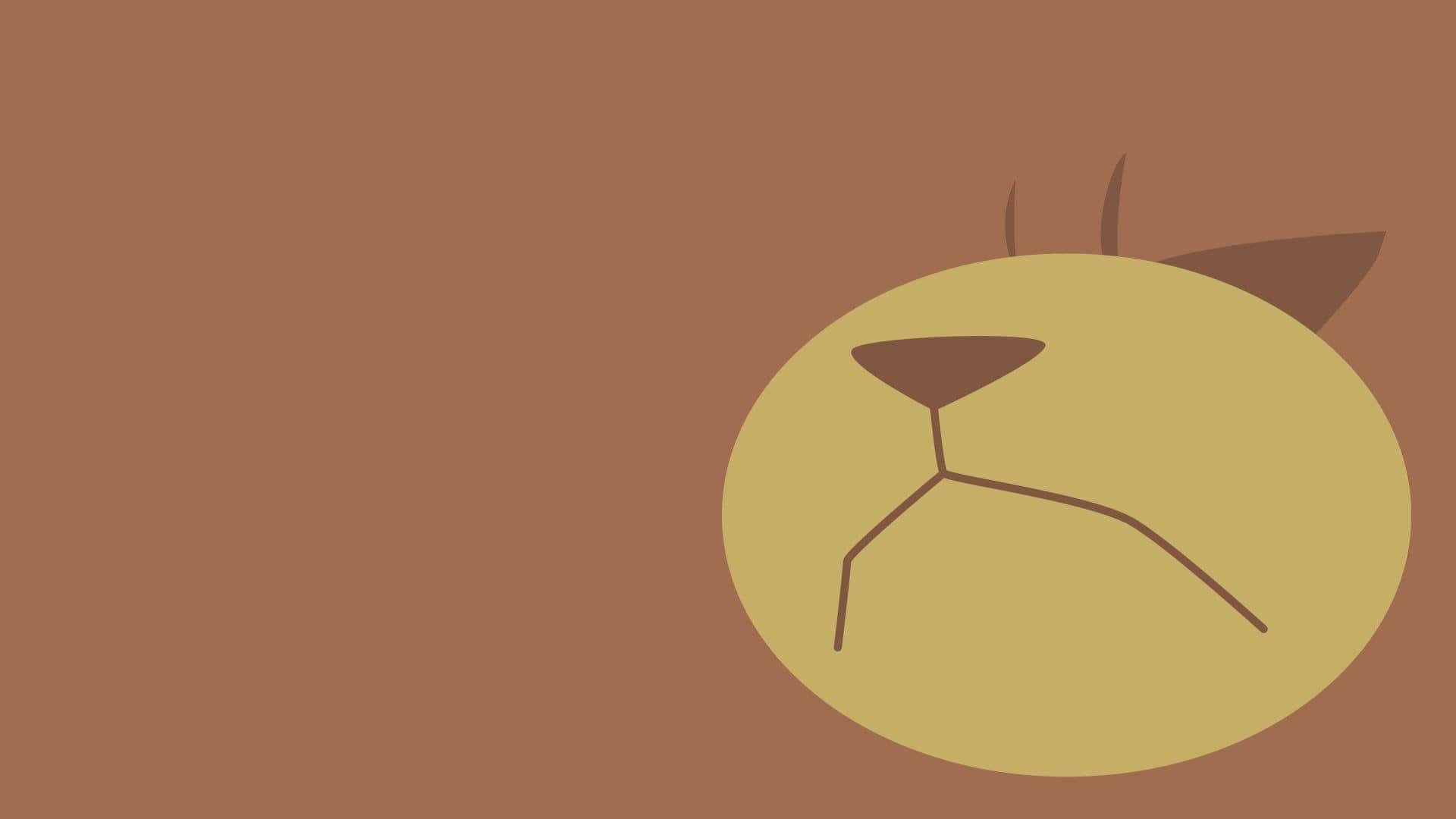 Ursaring Simple Art Hd Background