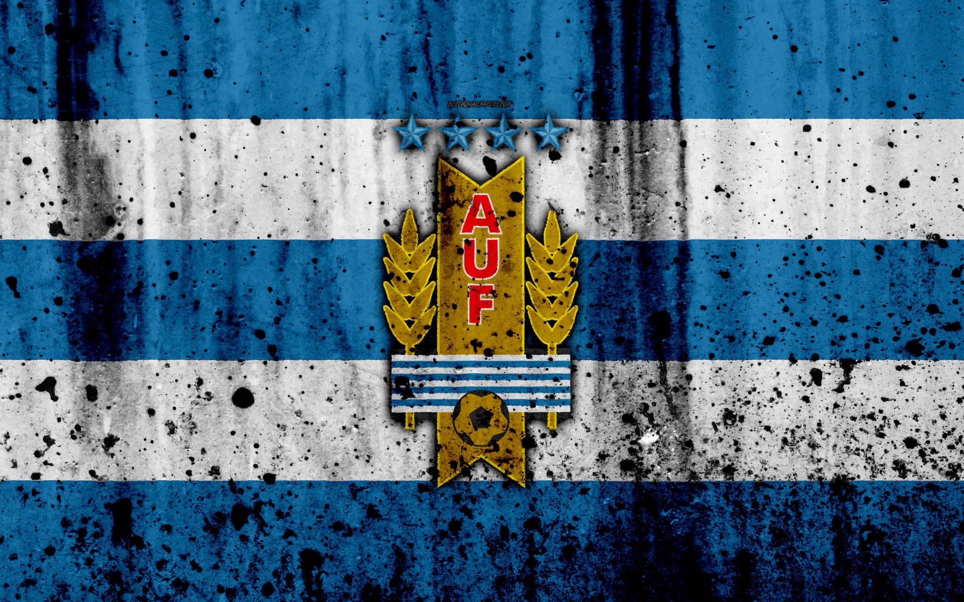 Uruguay National Football Flag Background