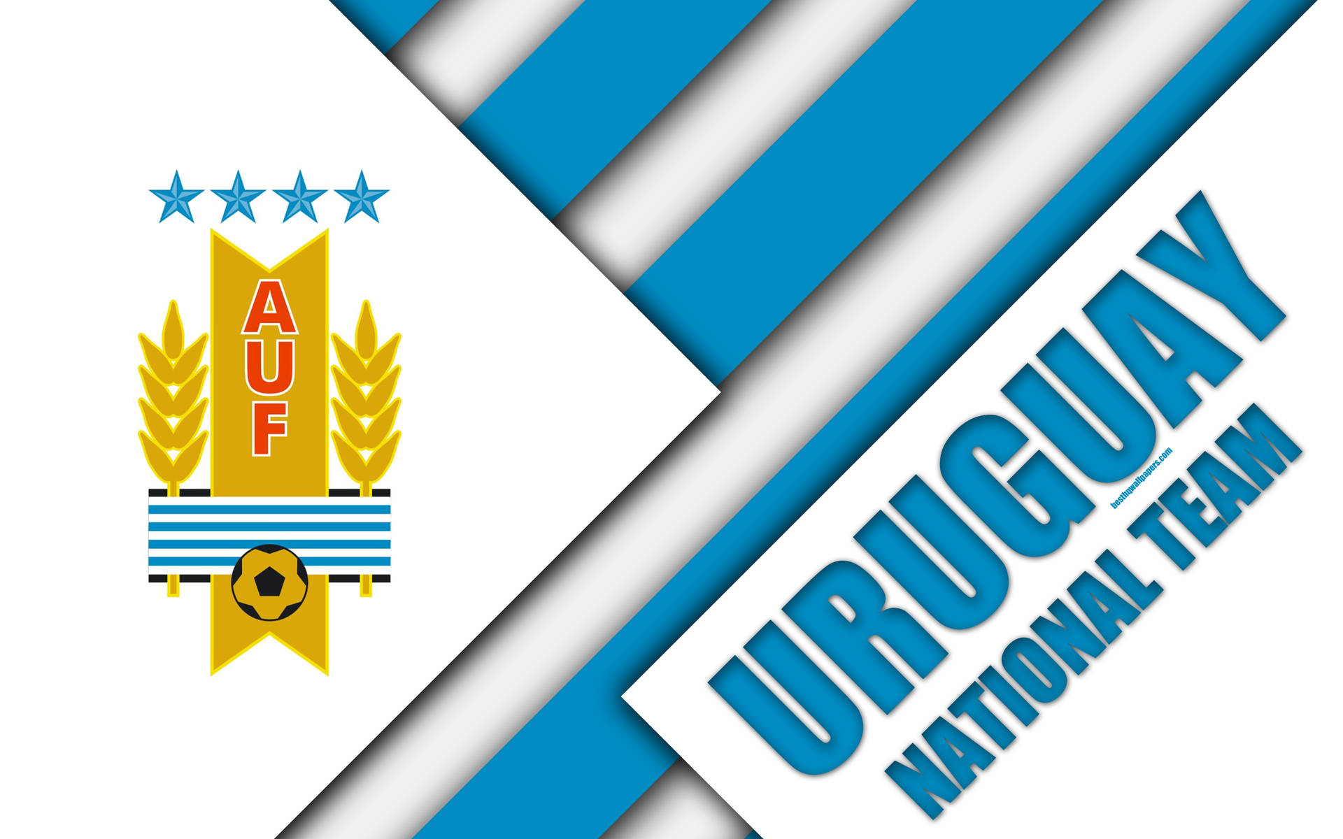 Uruguay National Football Team Auf Logo Background