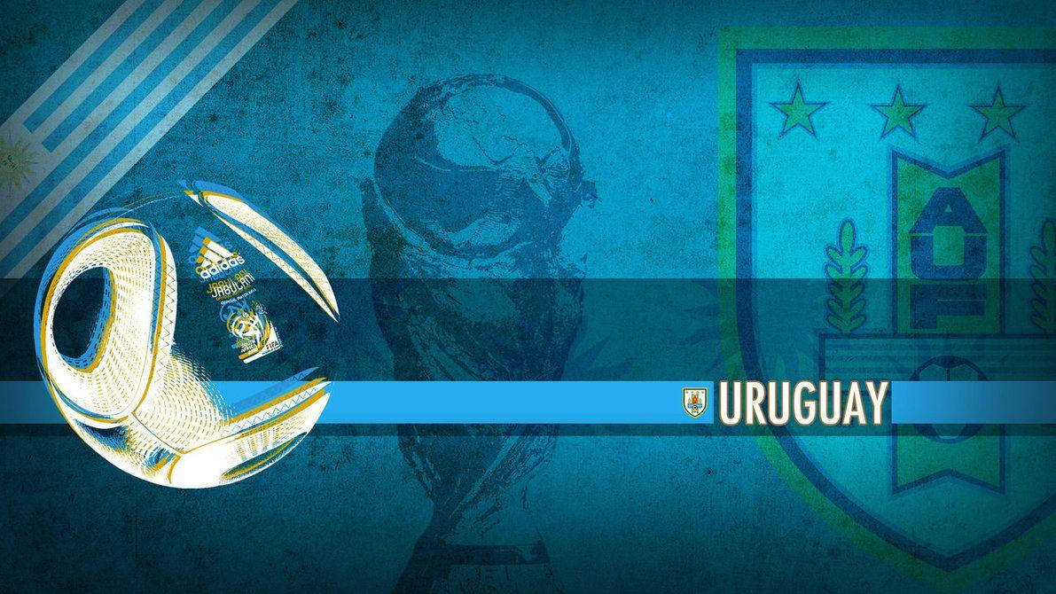 Uruguay National Football Team Blue Art Background