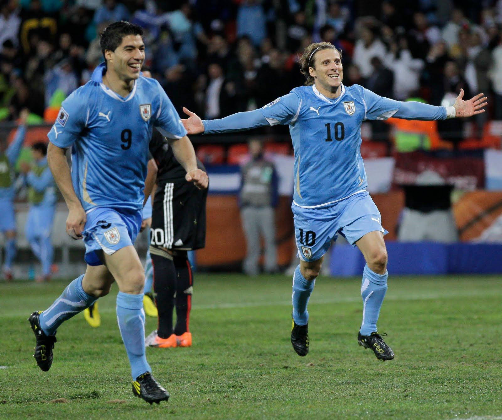 Uruguay National Football Team Luis And Diego Background