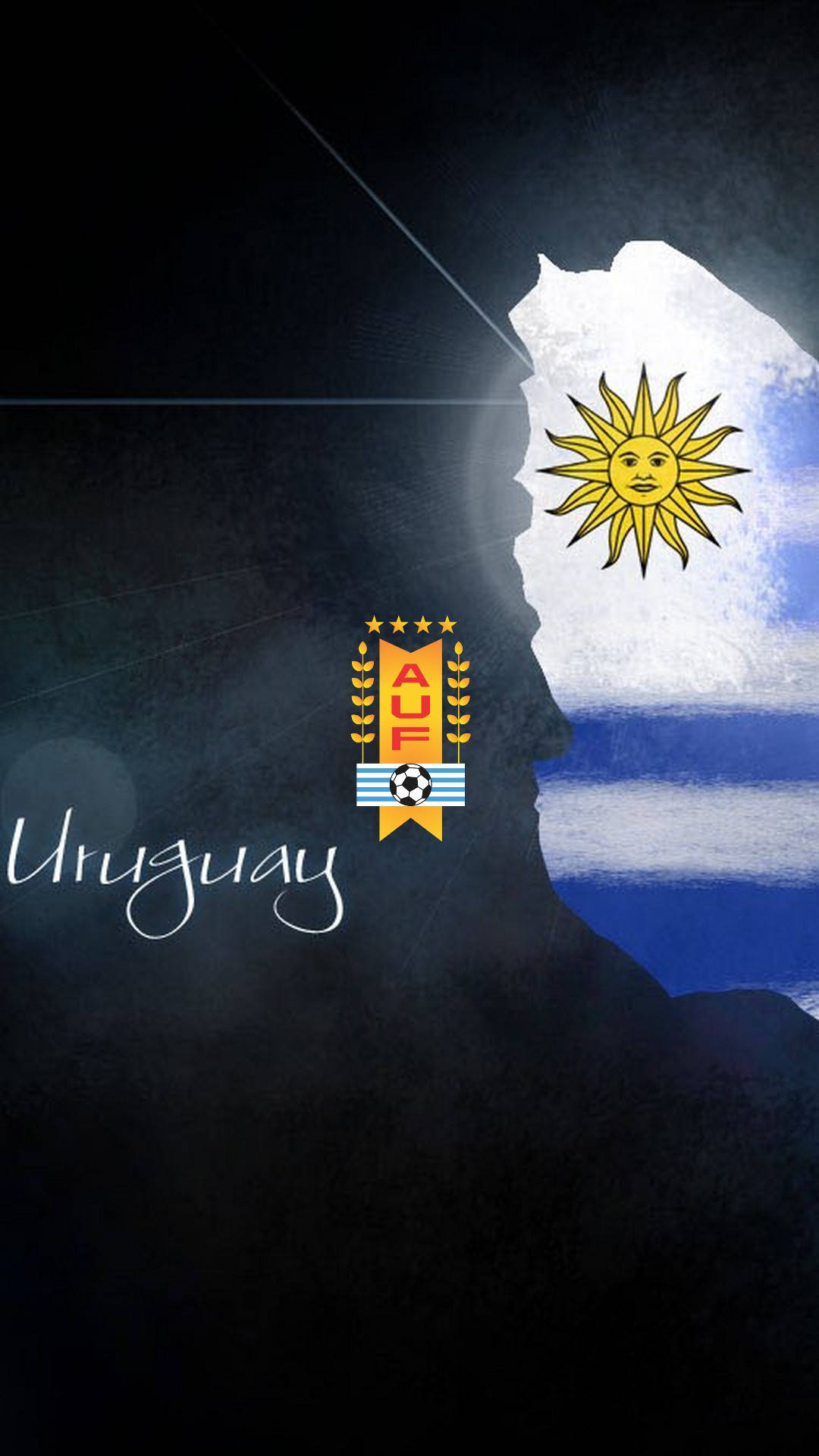 Uruguay Stylized Sun Logo Background