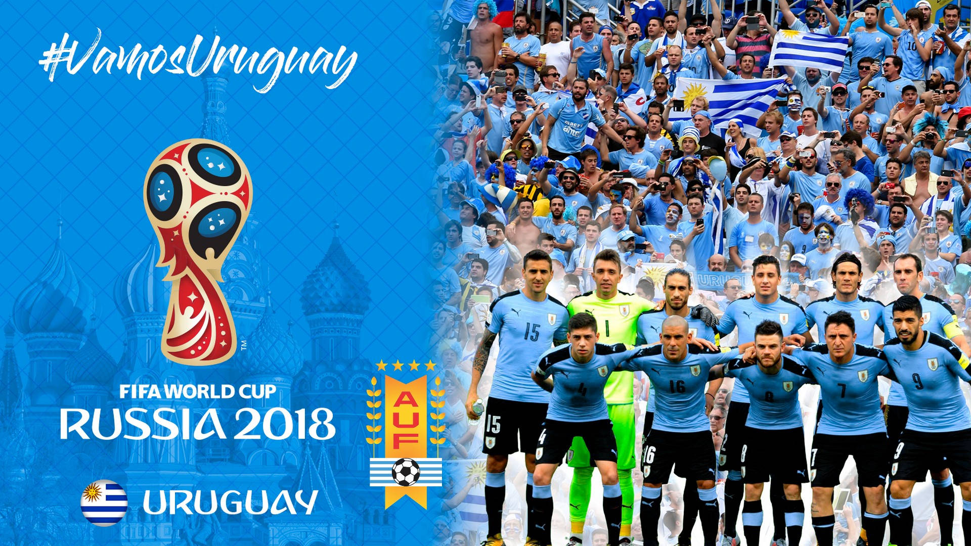 Uruguay Team World Cup Russia Background