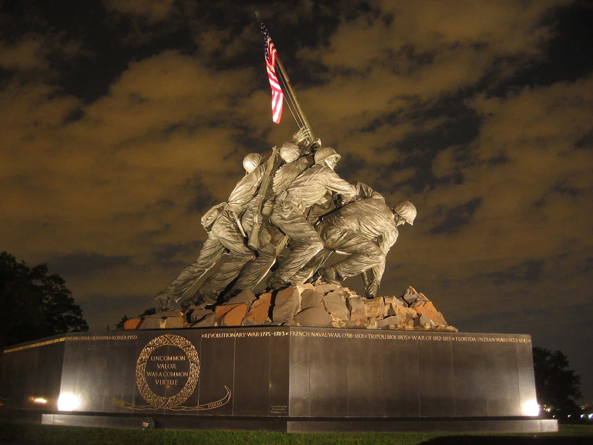 Us Marines Serving Their Country Background