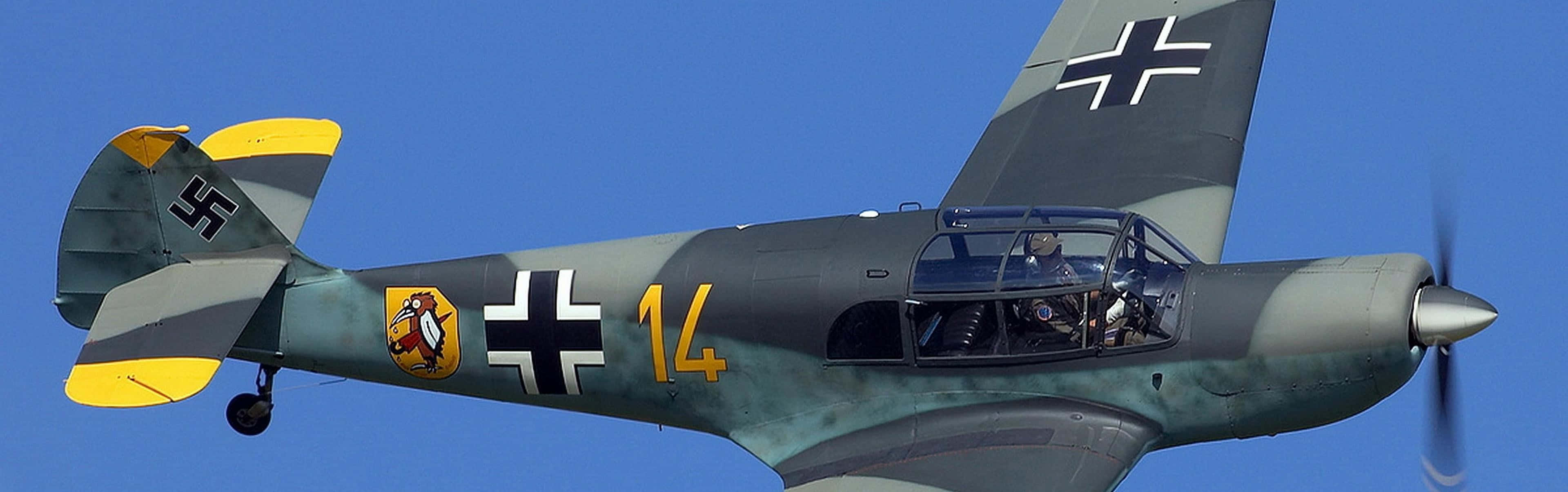 Us Military Plane Flying Over The Skyline Background