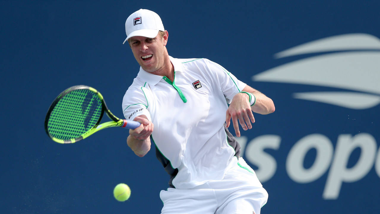 Us Open Tennis Ace Sam Querrey In Action