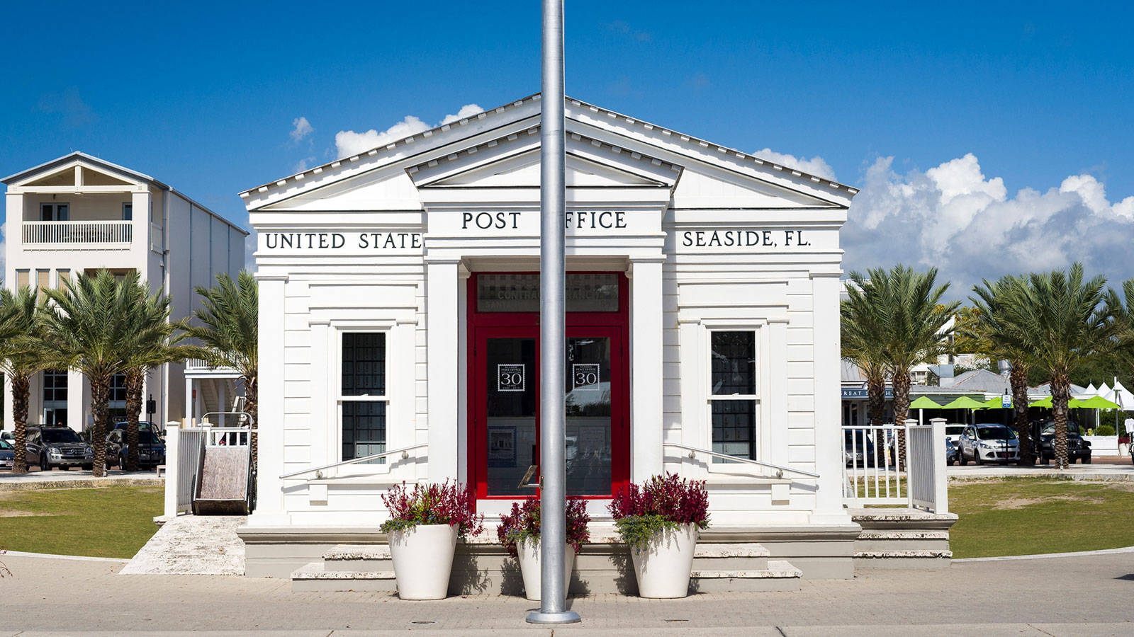 Us Seaside Post Office Background