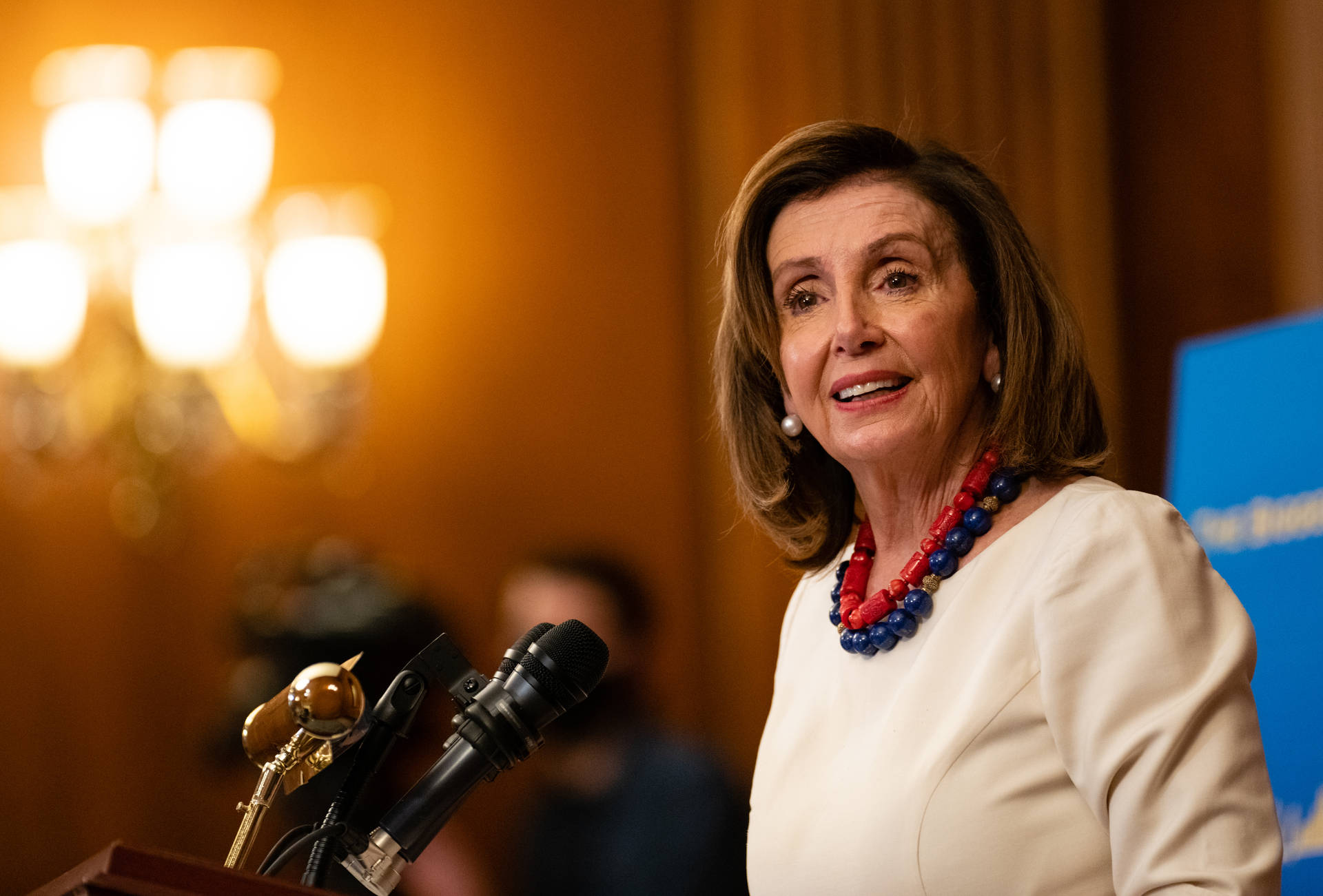 Us Speaker Of The House, Nancy Pelosi Addressing The Media