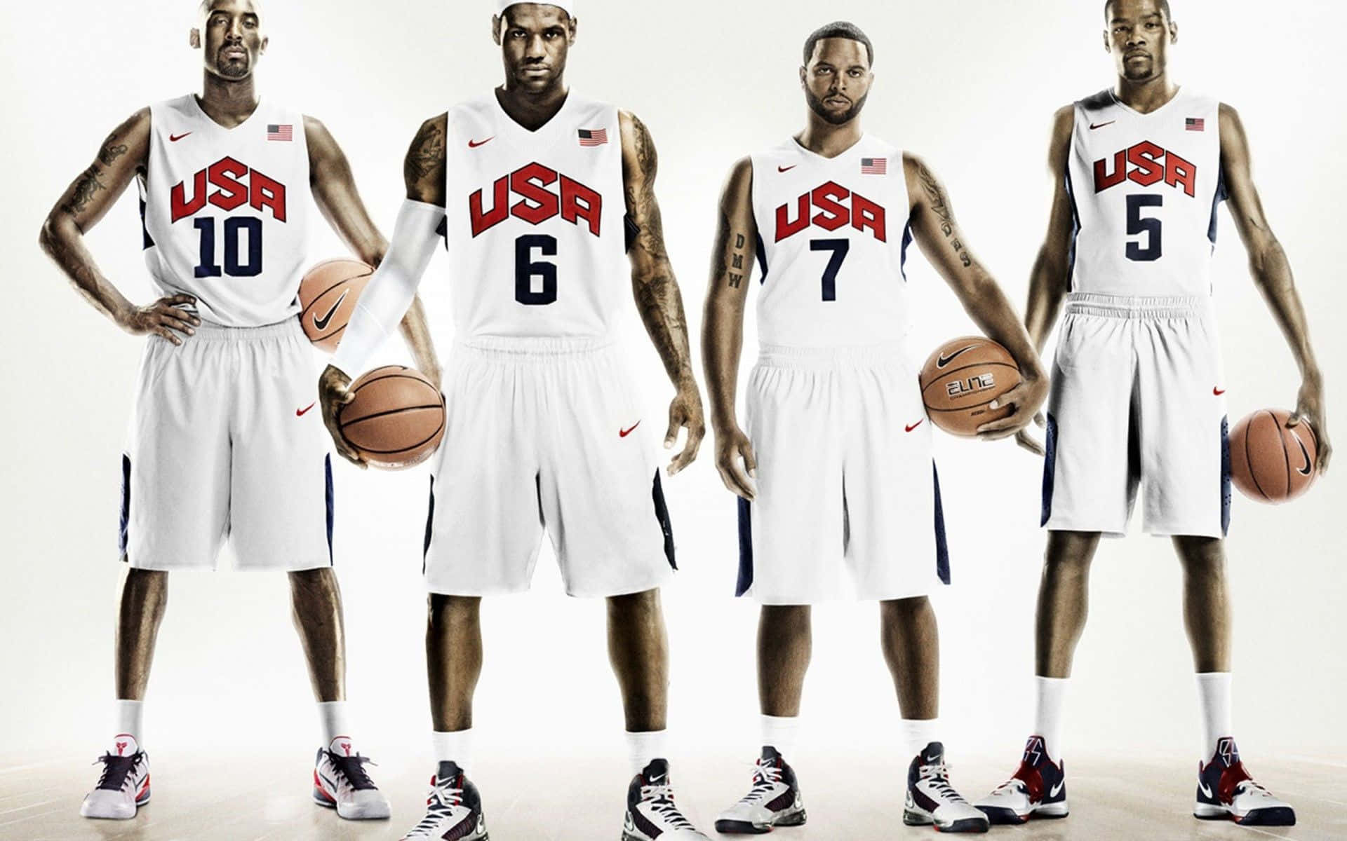 Usa Basketball Team Uniforms Background