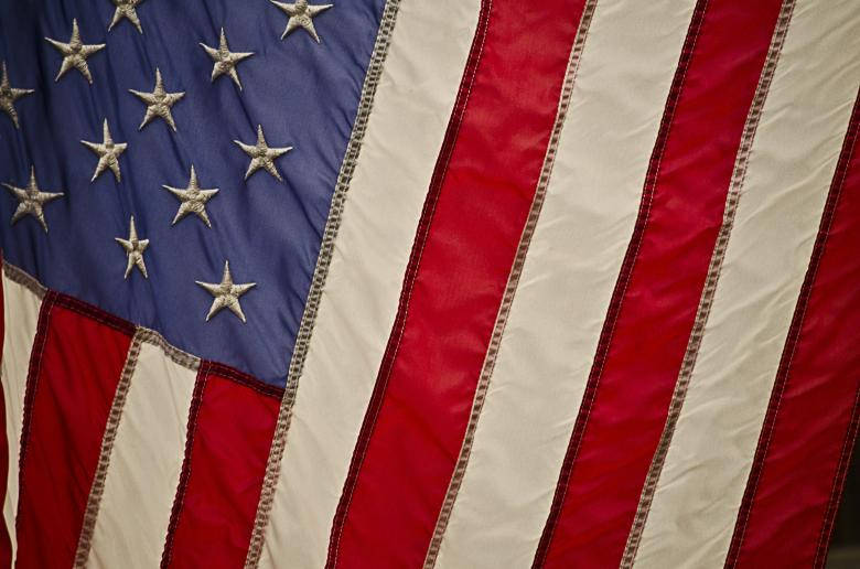 Usa Flag Iphone Close-up Shot Background