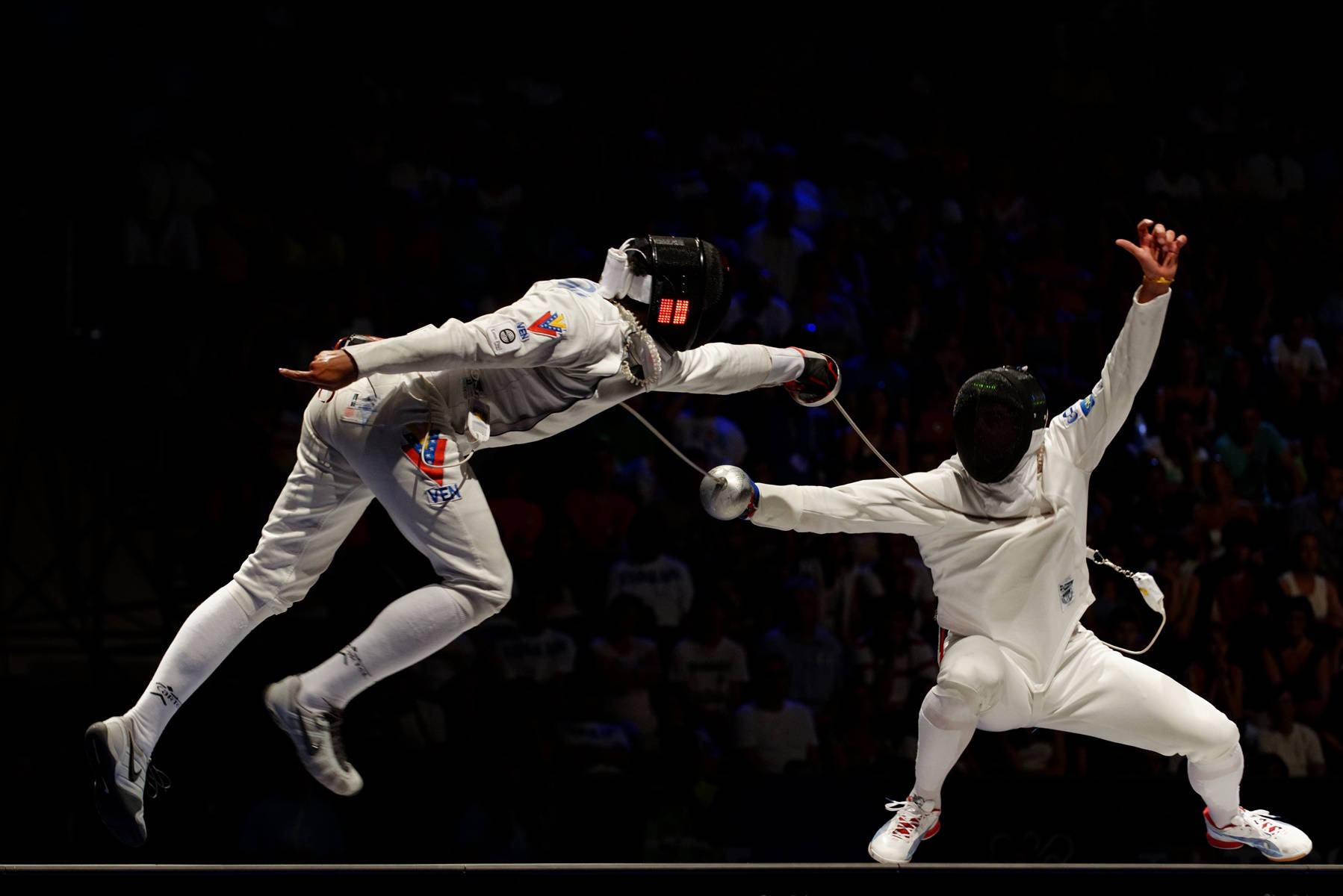 Usa Olympic Fencers Modern Pentathlon Background