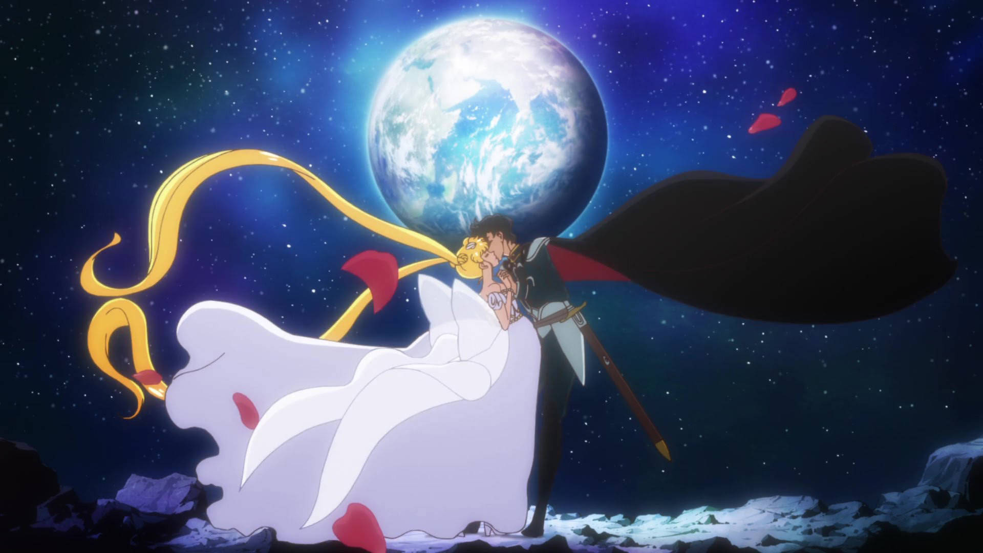 Usagi And Mamoru Sailor Moon Desktop Background