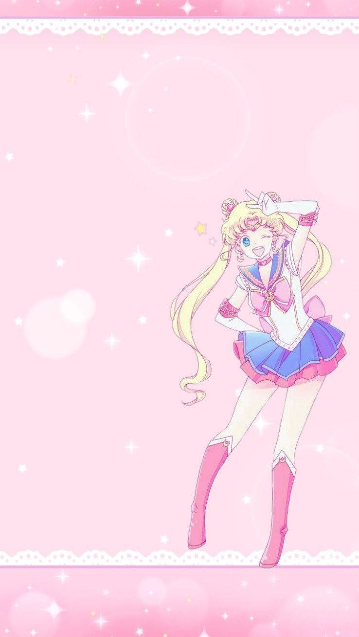 Usagi Strikes A Cute Pose Sailor Moon Iphone