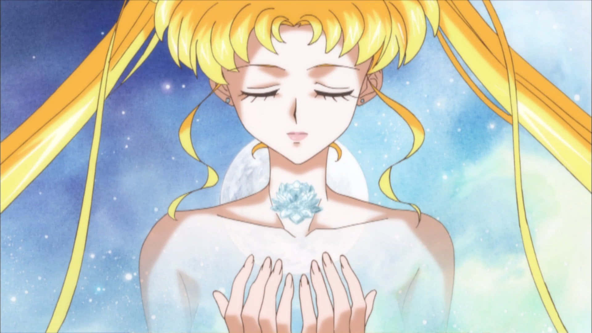 Usagi Tsukino Changes Into Sailor Moon Background