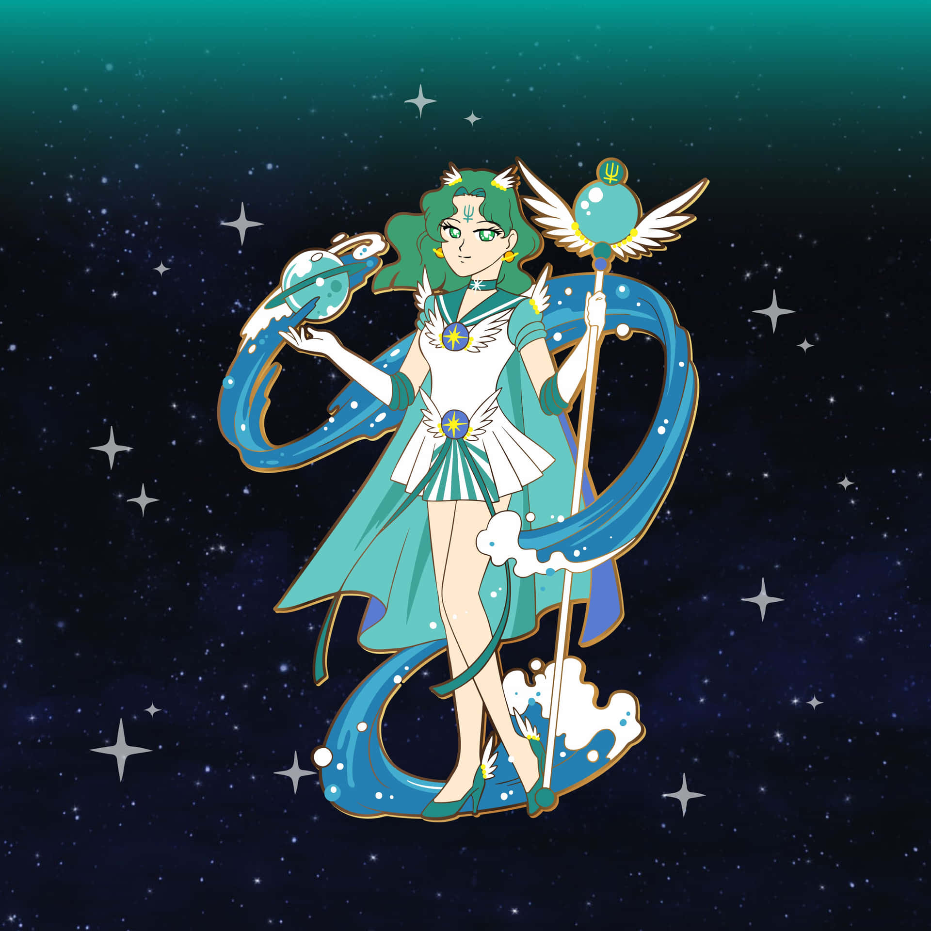 Usagi Tsukino - Sailor Neptune Background