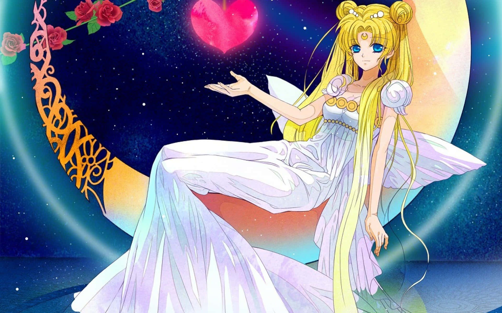 Usagi Tsukino Transforms Into Sailor Moon And Defeats The Negaforce Background