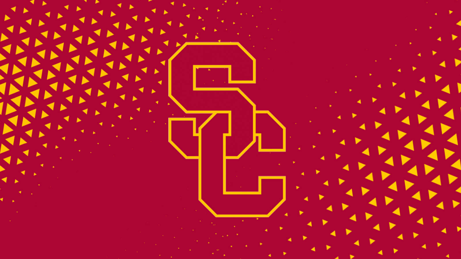 Usc Football Triangle Pattern Background