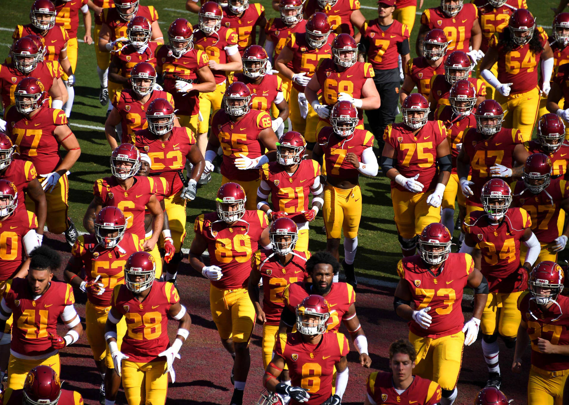 Usc Football Trojans All Players Background