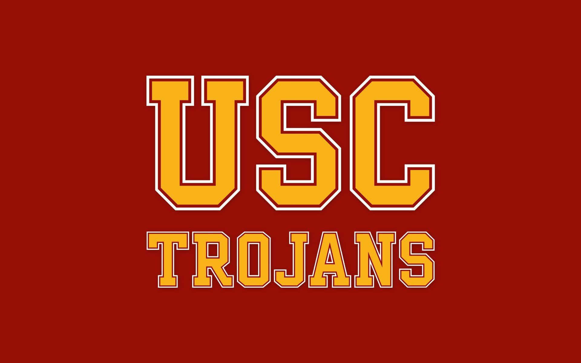 Usc Trojans Football Team Banner Background