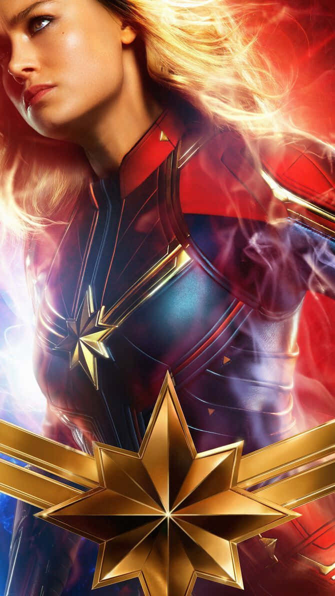 Use The Power Of Captain Marvel To Maximize Your Productivity On Ipad! Background